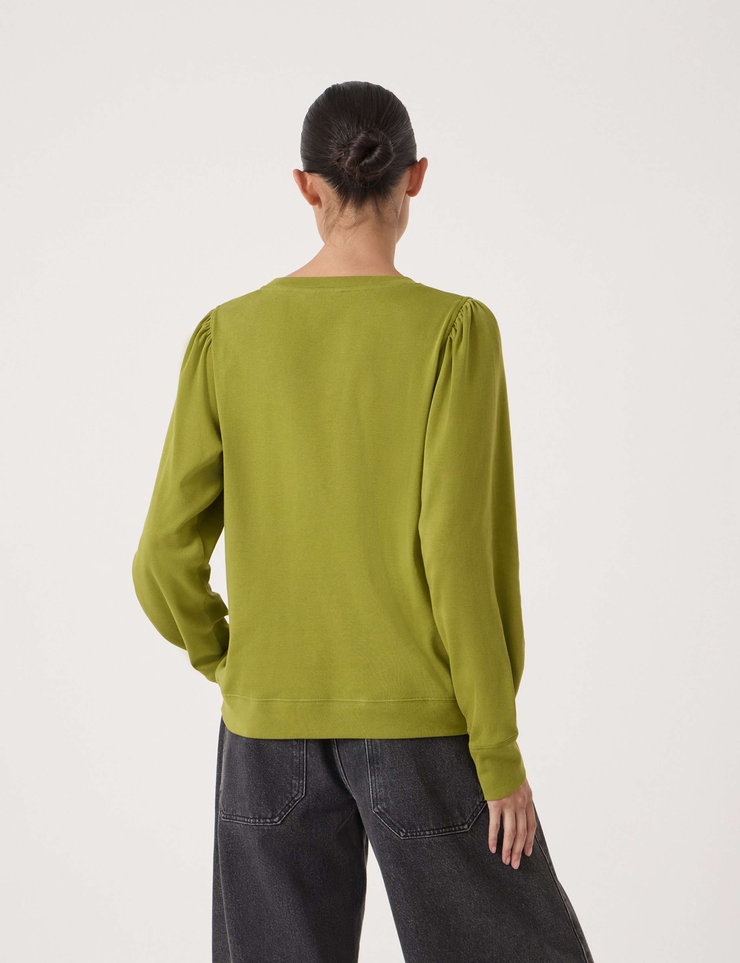 Emily Puff Sleeve Cotton Jersey Top 4 of 6