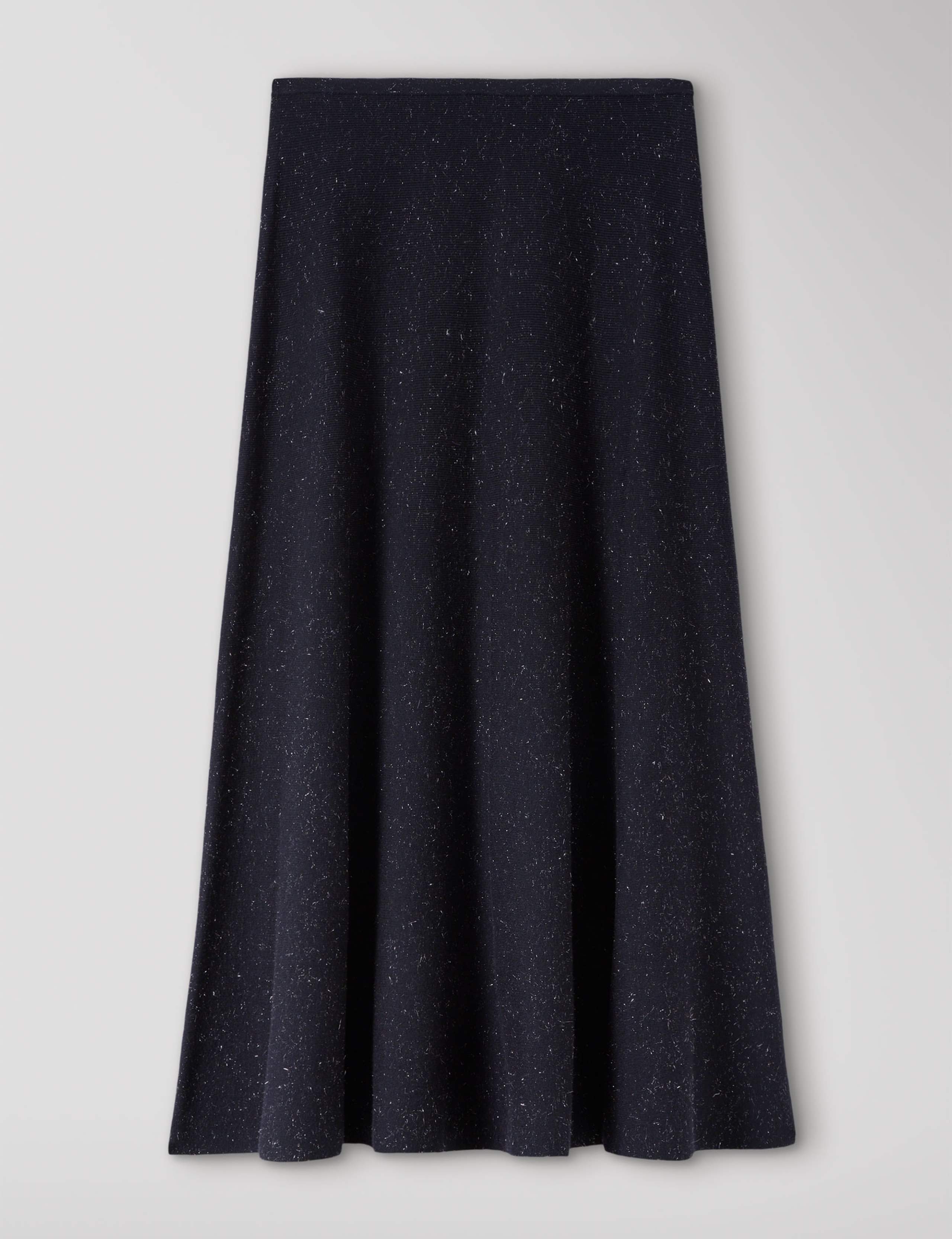 Sparkly Knitted Midi A-Line Skirt 2 of 6