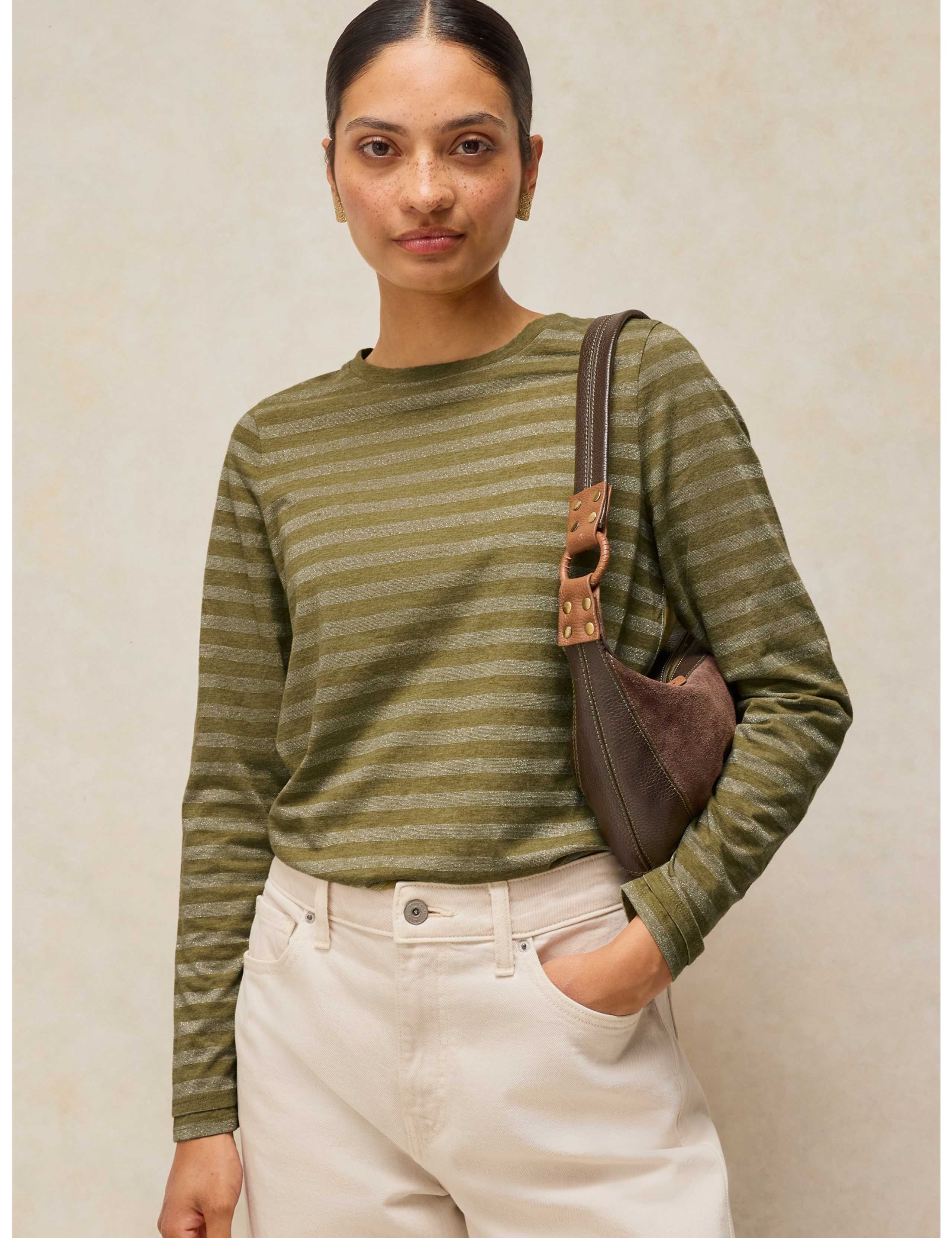 Clara Striped Sparkly T-Shirt 1 of 6