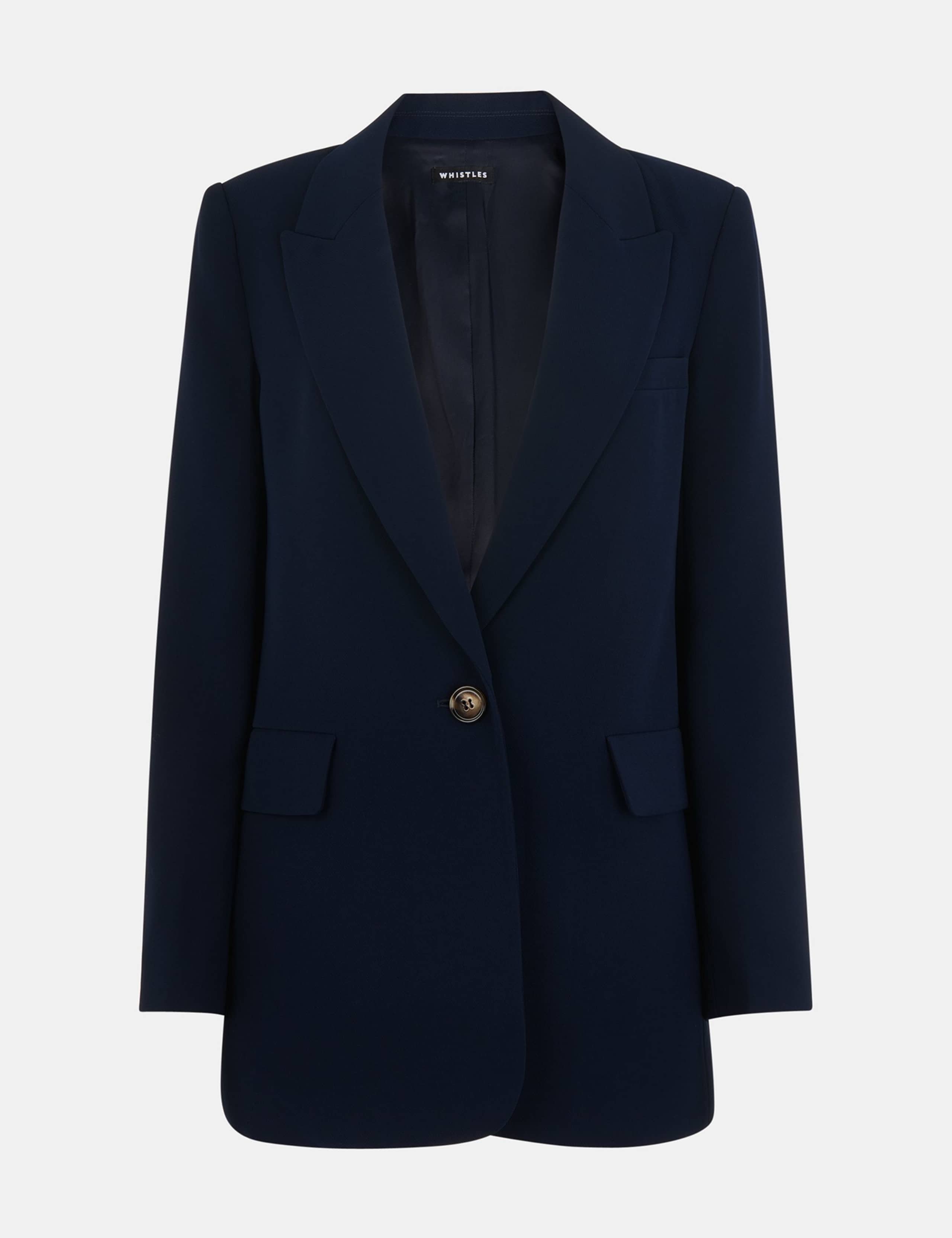 Crepe Relaxed Blazer 2 of 4