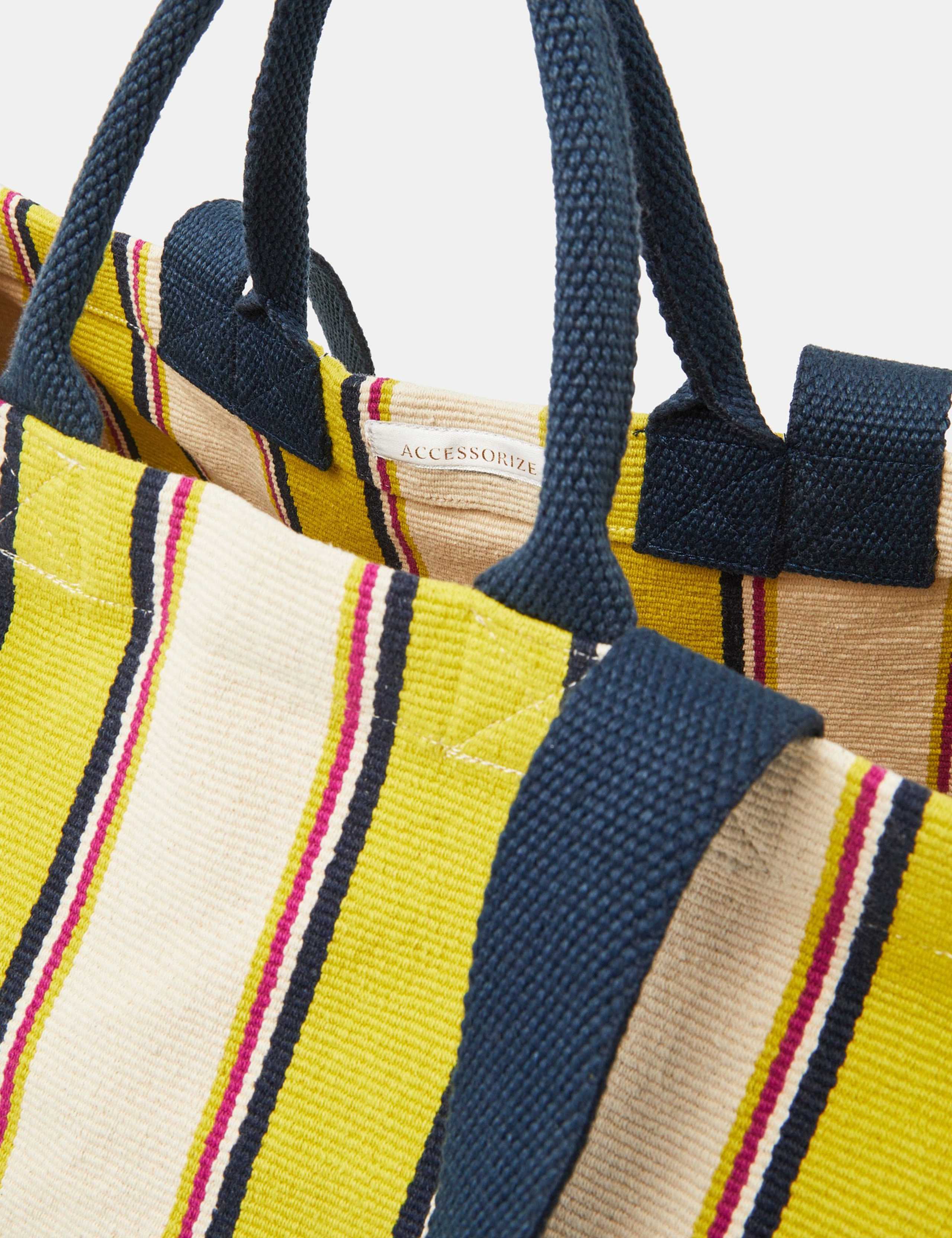 Cotton Rich Striped Tote Bag 5 of 5