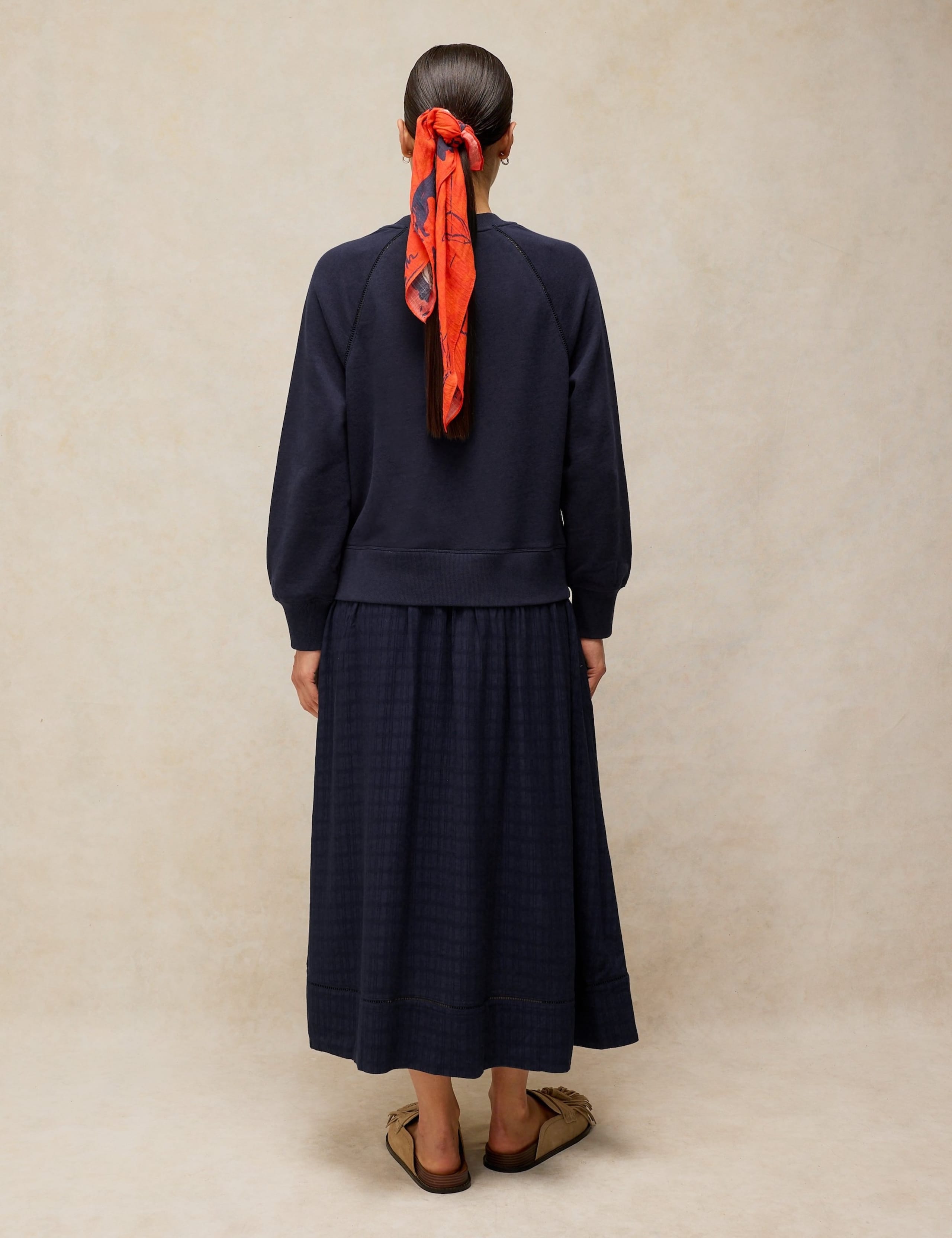 Pure Cotton Midi Sweater Dress 3 of 6