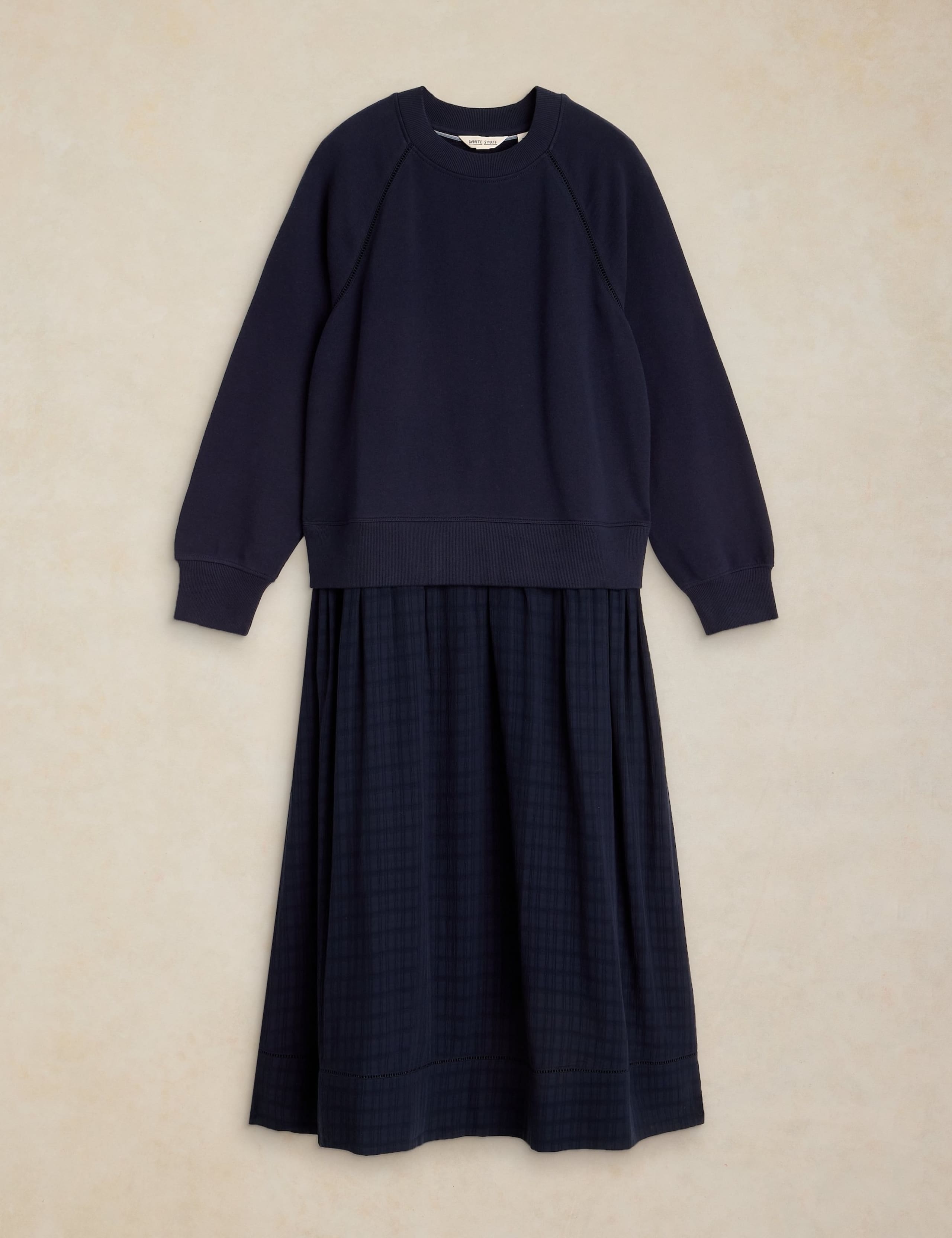 Pure Cotton Midi Sweater Dress 2 of 6