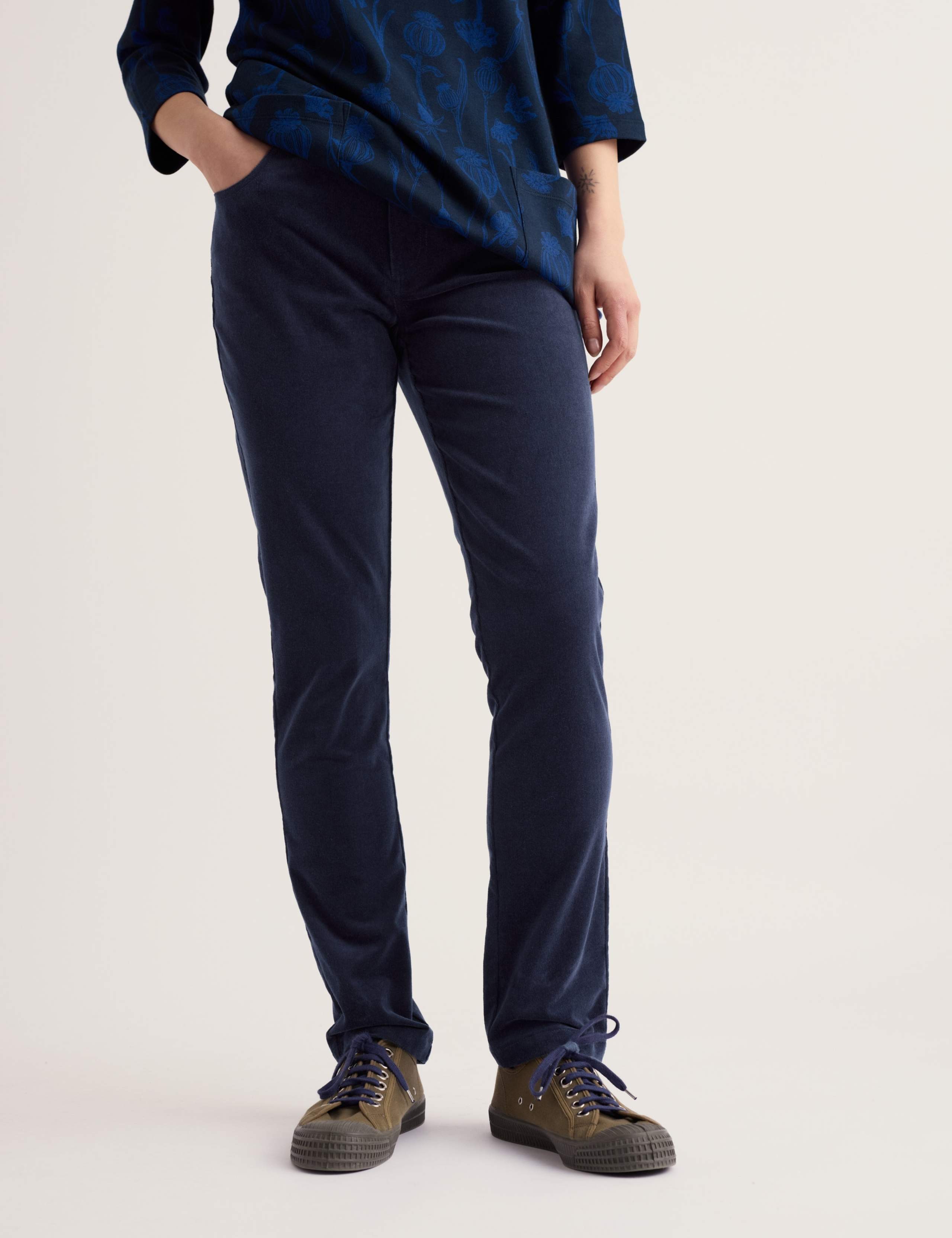 Cotton Rich Cord Slim Fit Trousers 3 of 5
