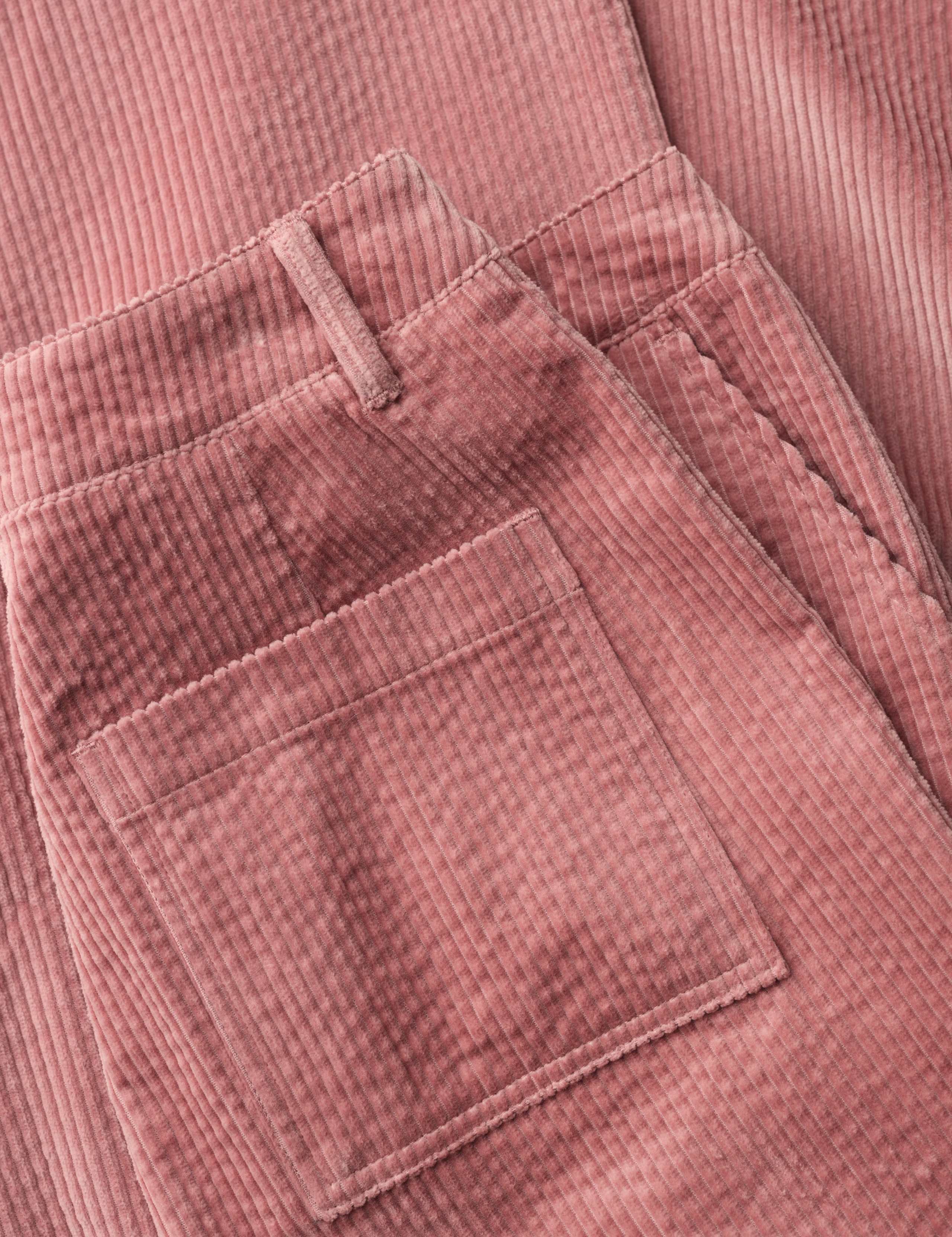 Pure Cotton Cord Cropped Trousers 5 of 5