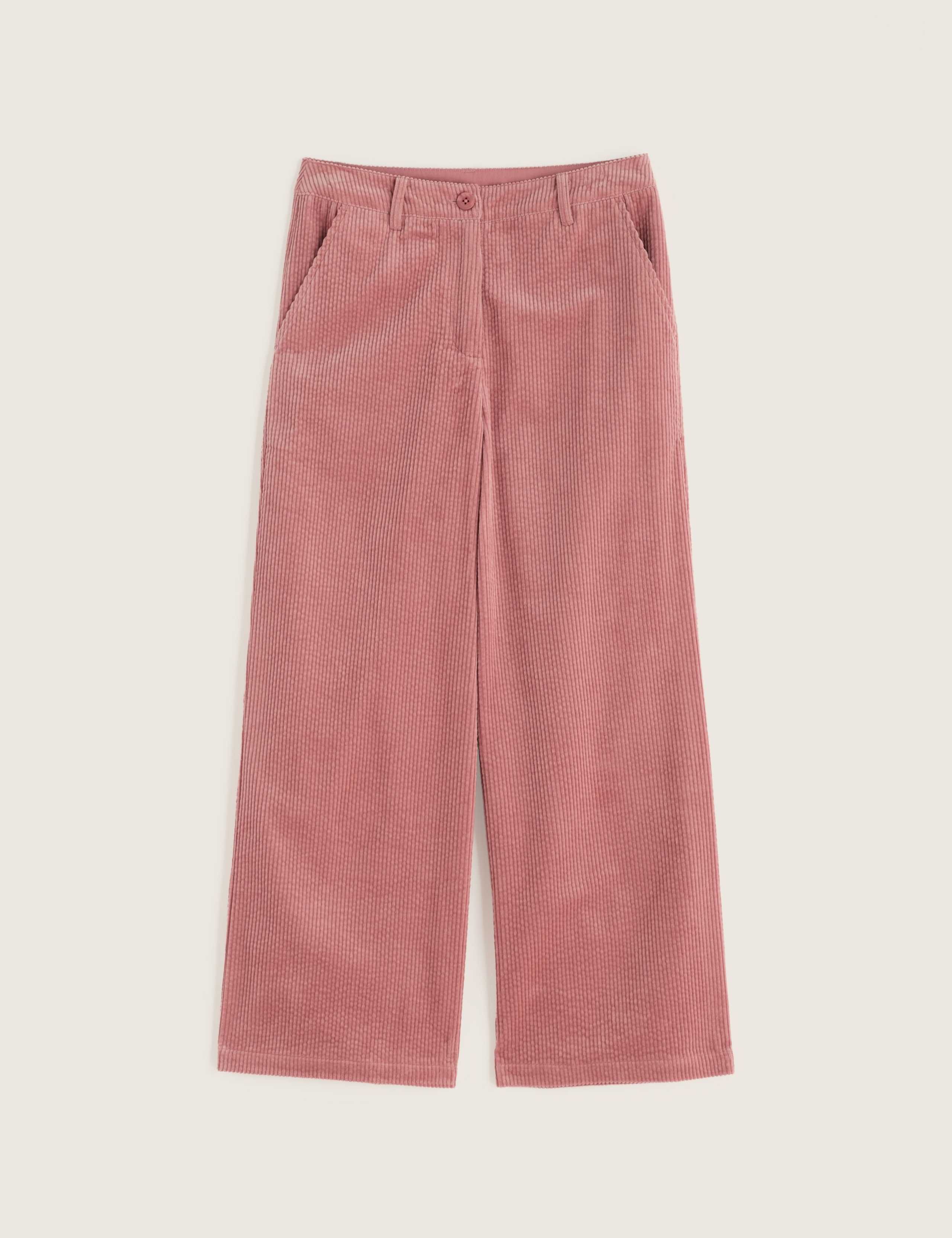 Pure Cotton Cord Cropped Trousers 2 of 5