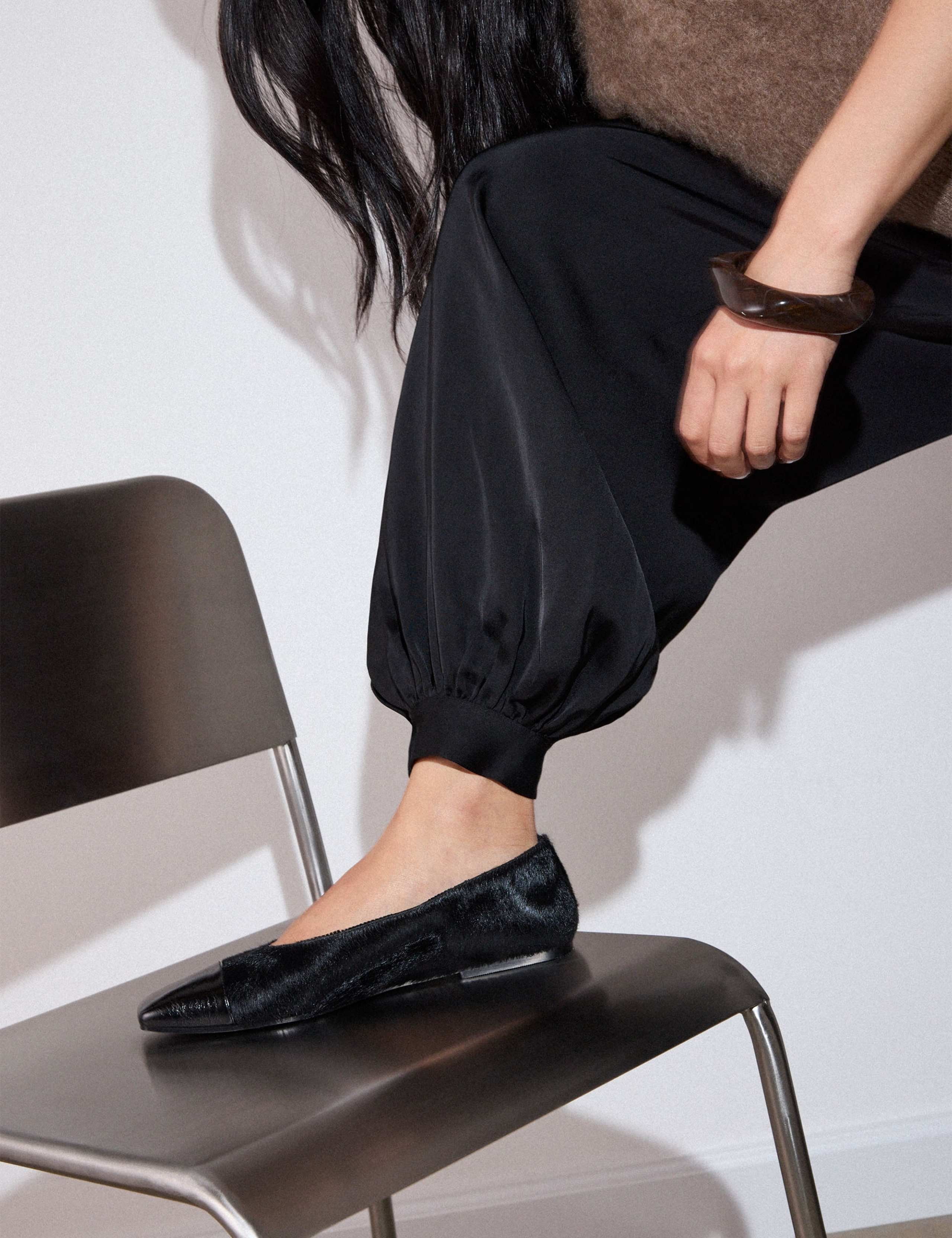 Satin Pleat Front Balloon Leg Trousers 5 of 7