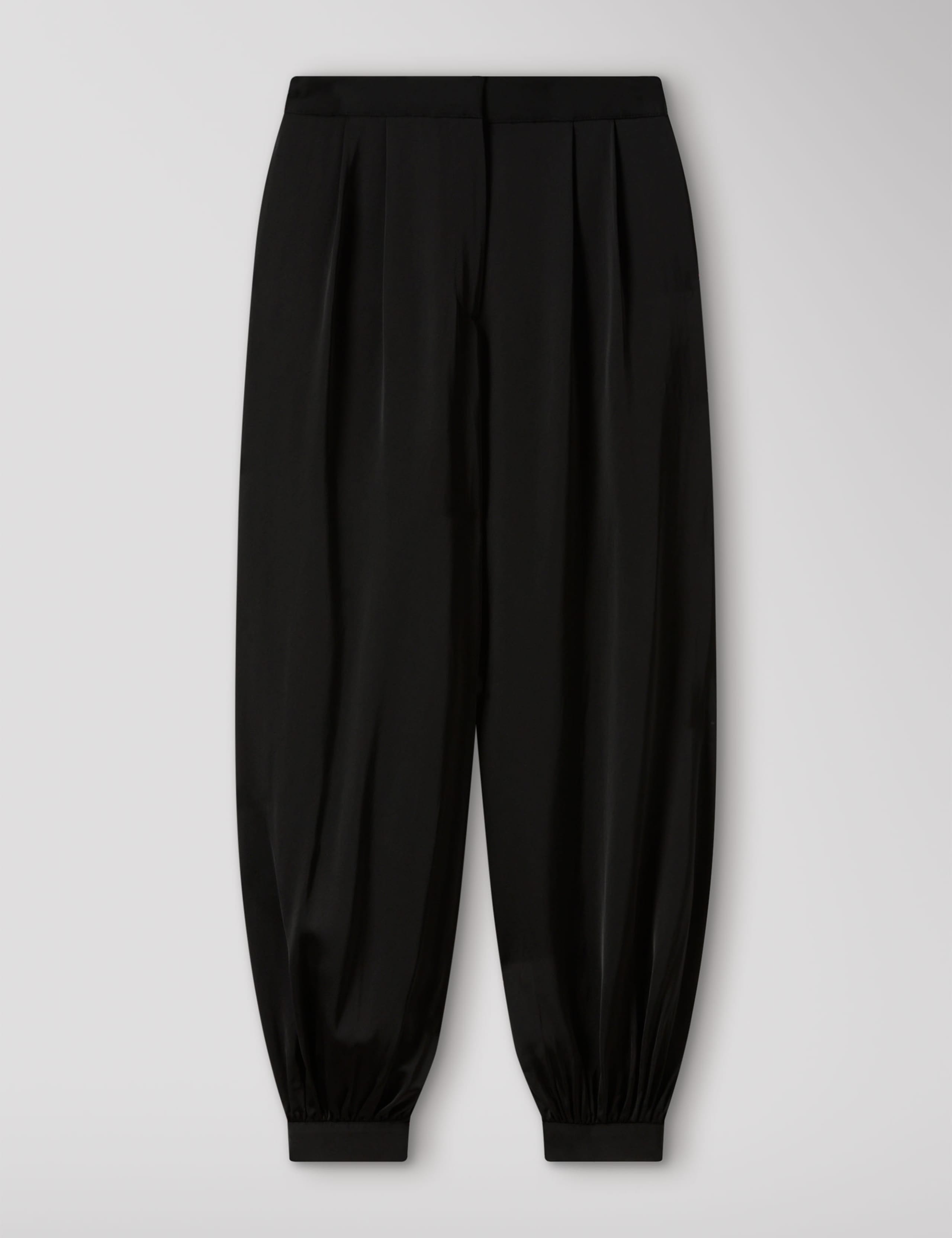 Satin Pleat Front Balloon Leg Trousers 2 of 7