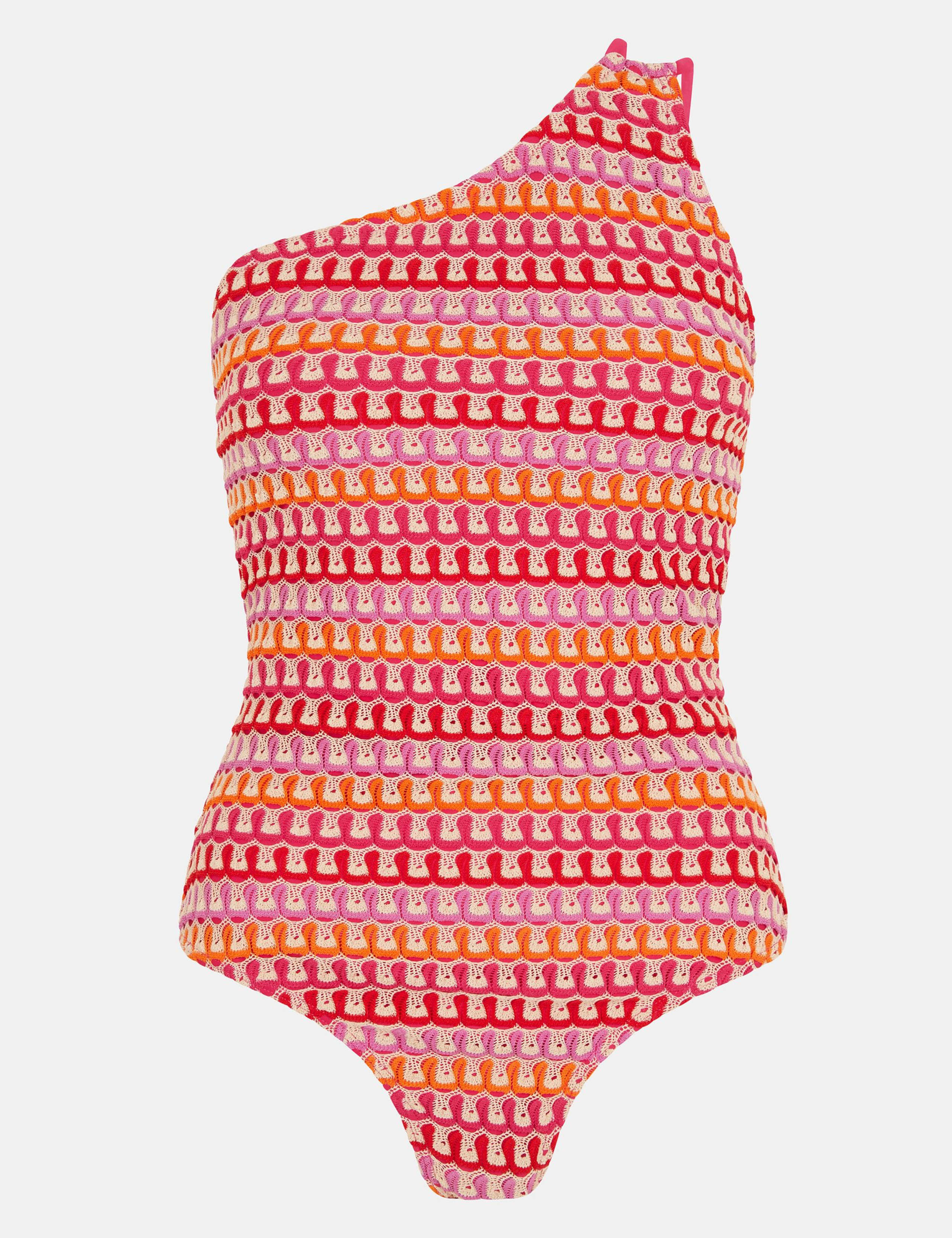 Crochet One Shoulder Swimsuit 5 of 5