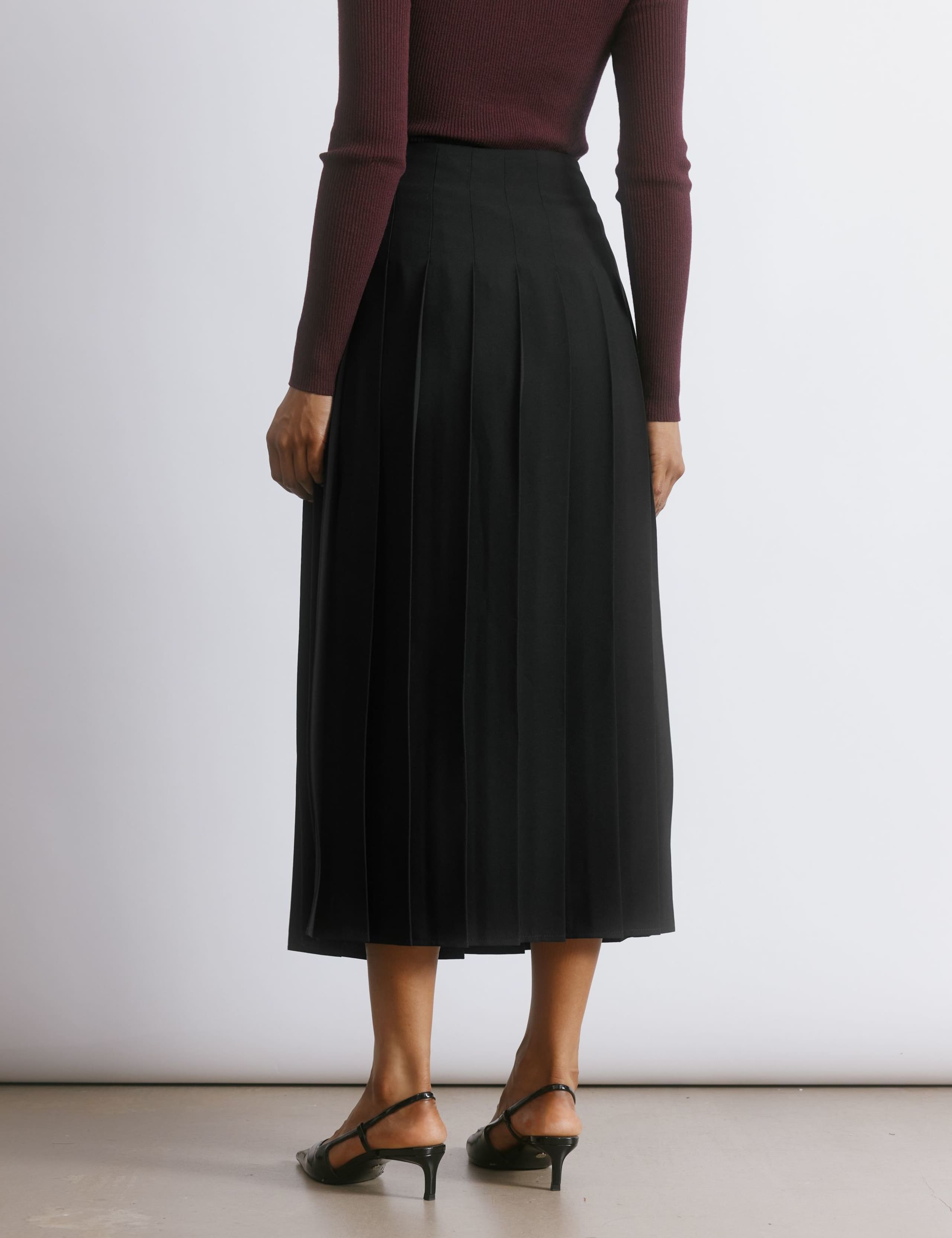 Pleated Midi Skirt 4 of 5