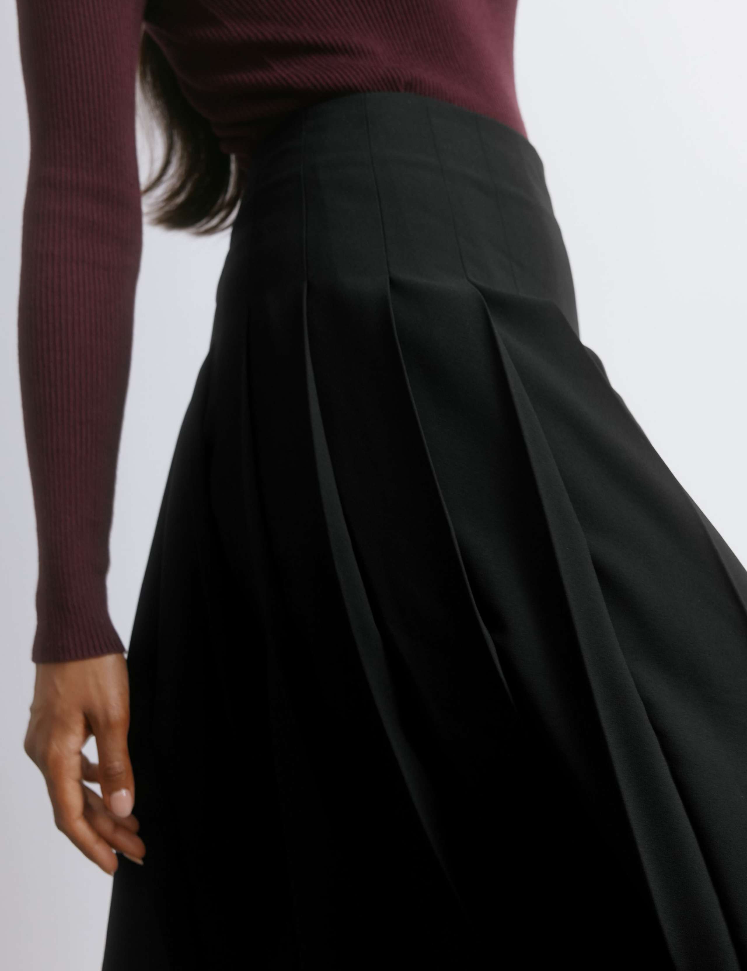 Pleated Midi Skirt 5 of 5