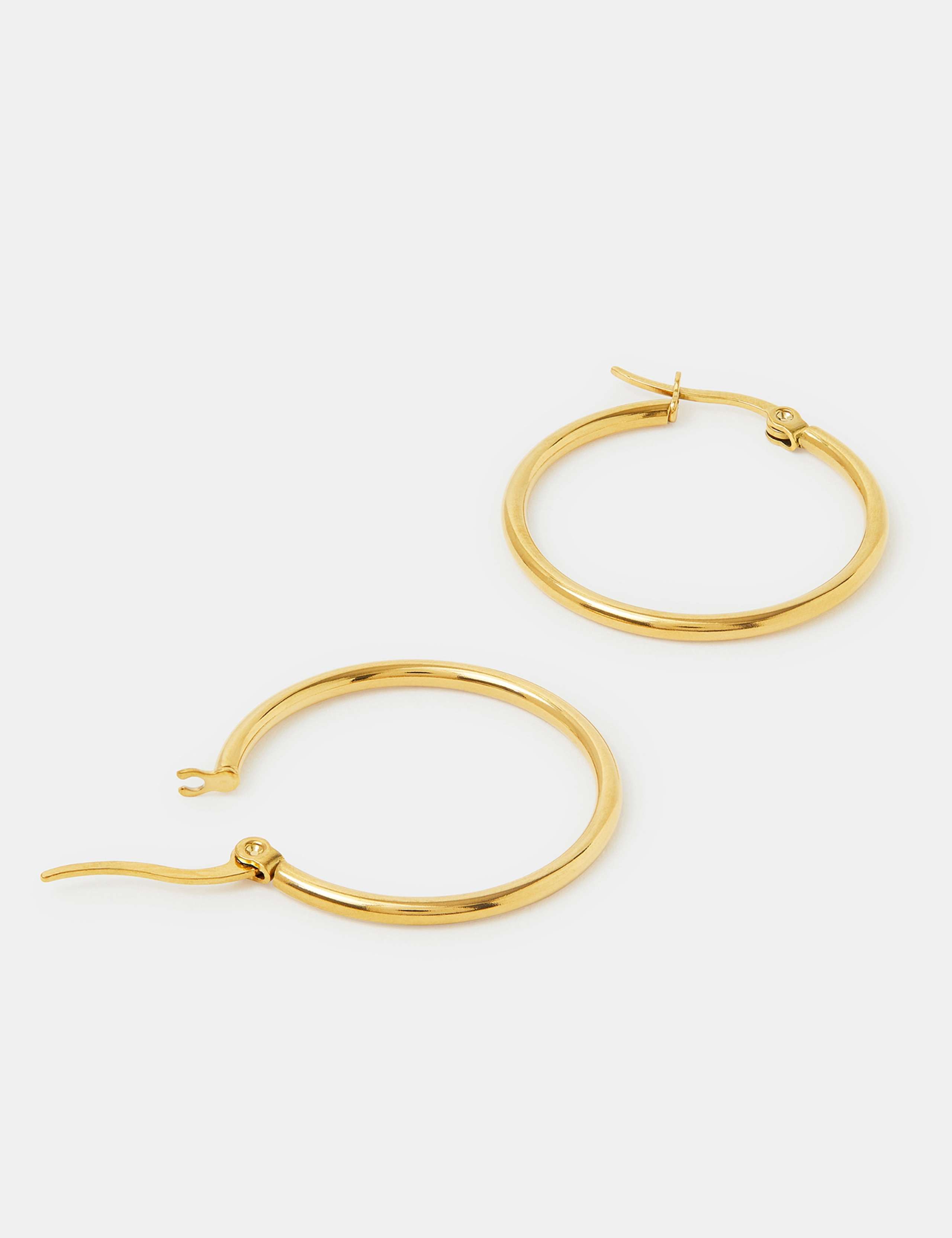 Gold Tone Hoop Earrings 2 of 2