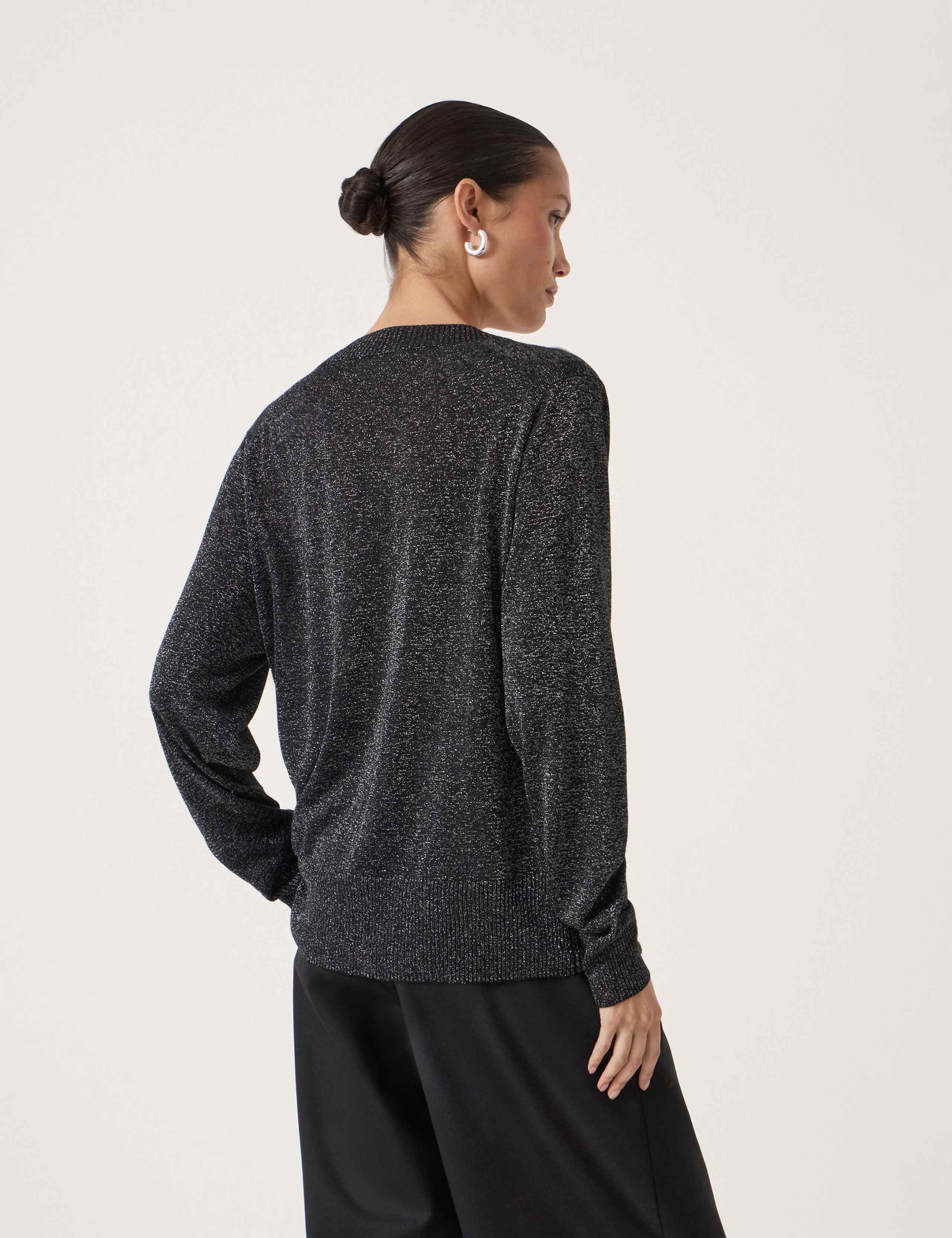 V-Neck Metallic Jumper 4 of 4