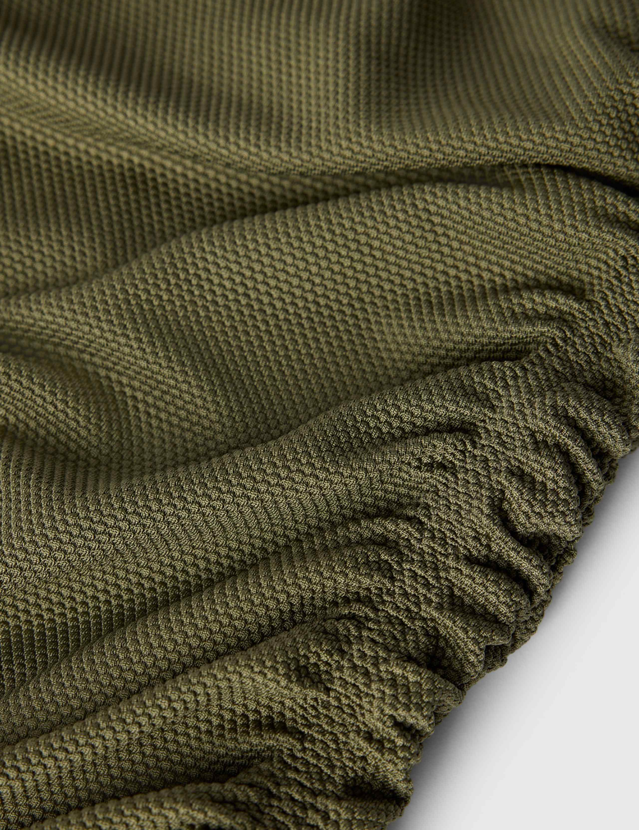 Textured Side Ruched Scoop Neck Swimsuit 7 of 7