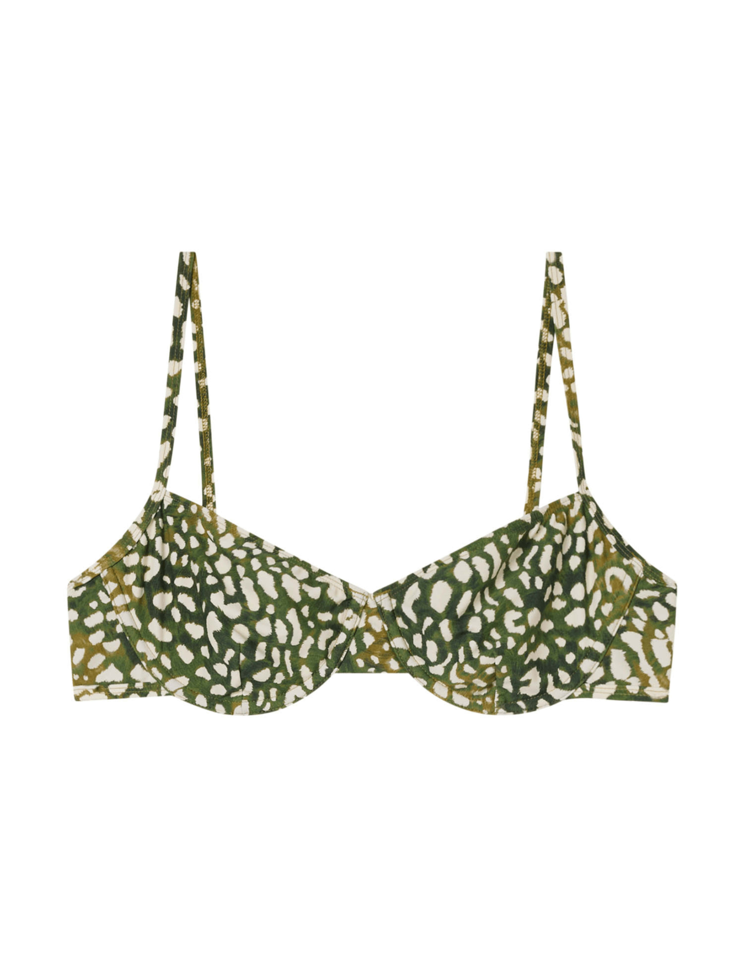 Animal Print Wired Bikini Top 2 of 6