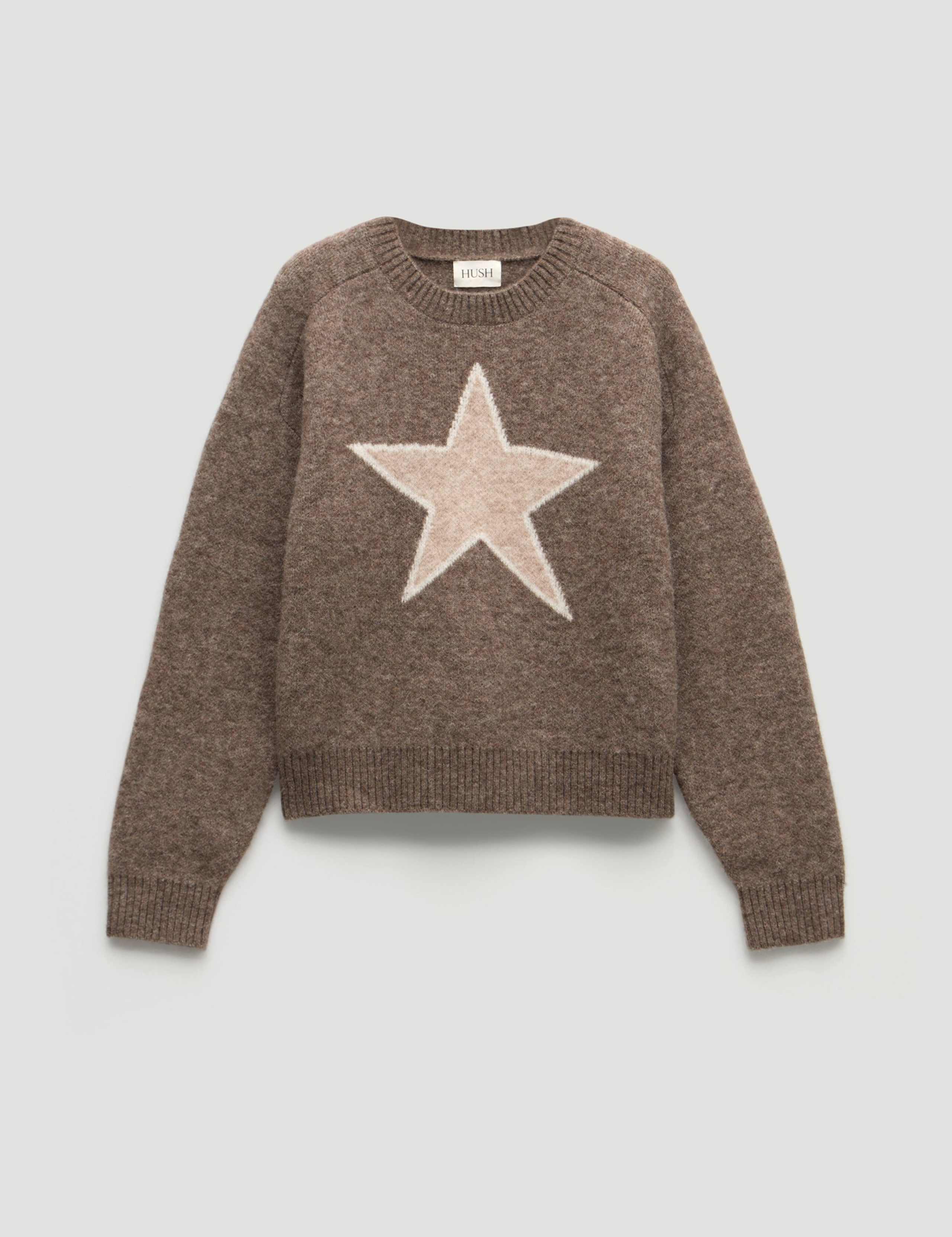Alpaca Blend Star Crew Neck Jumper 2 of 5
