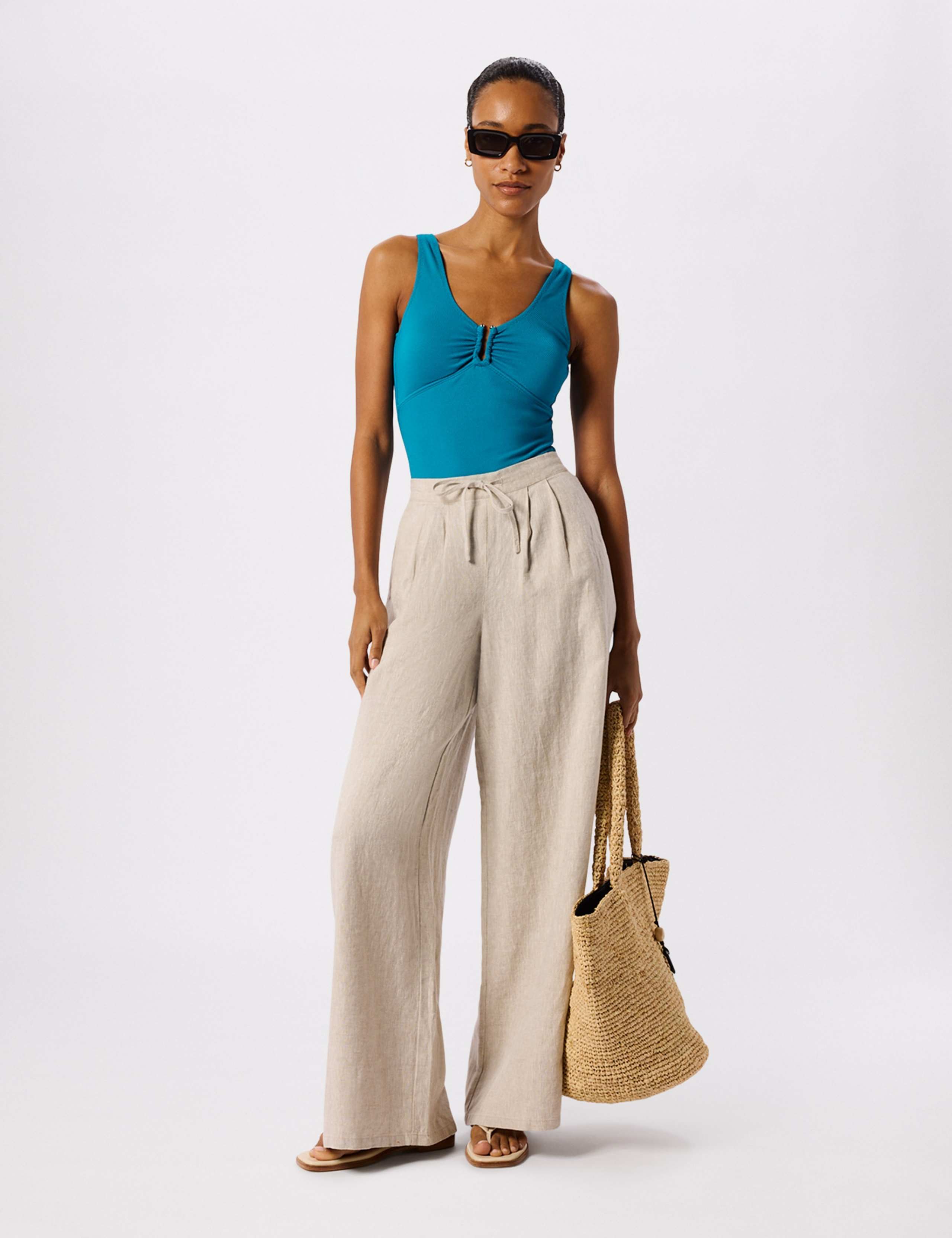 Textured Ring Detail Swimsuit 4 of 6