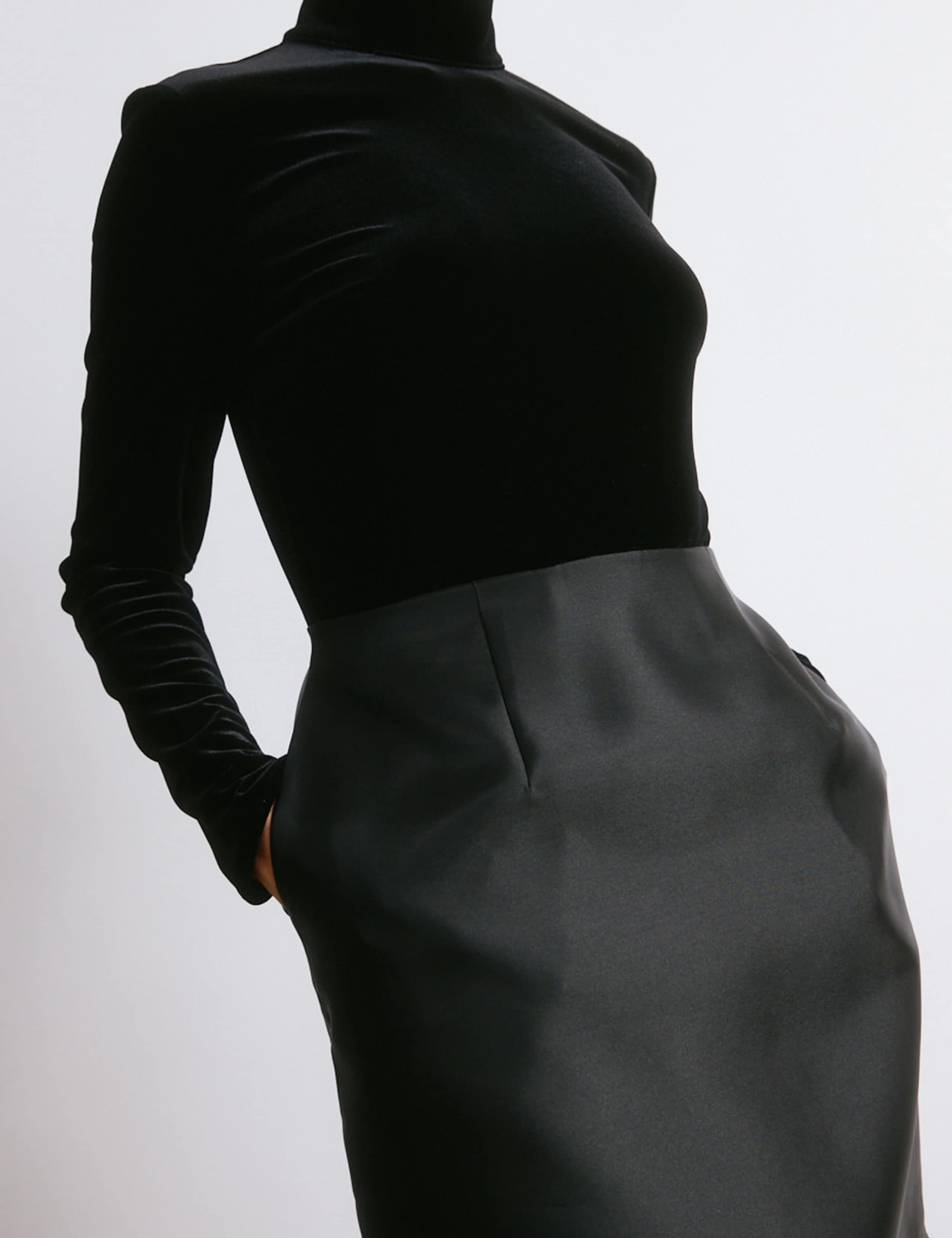 Velvet & Taffeta Mini Jumper Dress 4 of 4