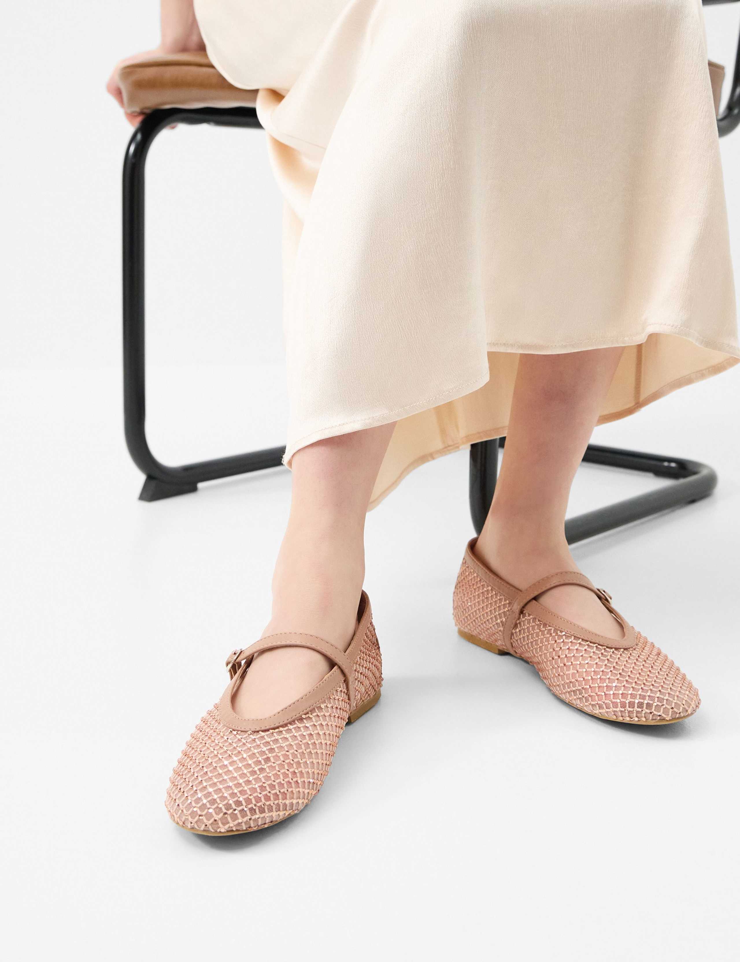 Buckle Flat Mary Jane Ballet Pumps 3 of 4