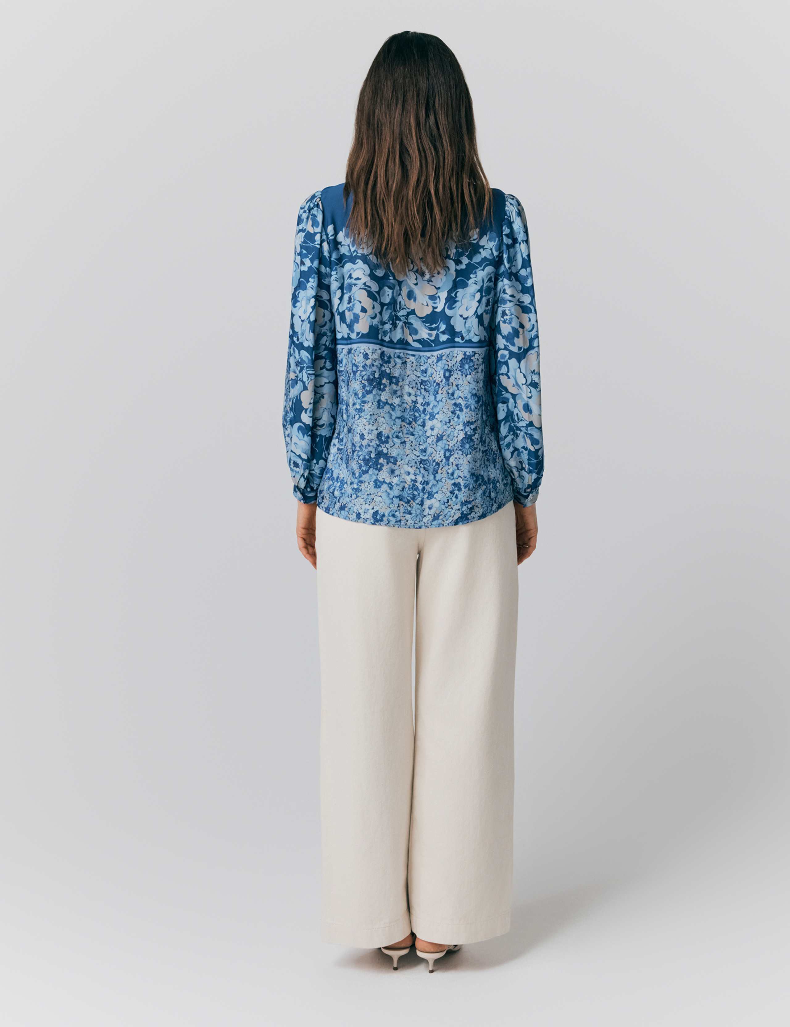 Collared Floral Button Detail Blouse 3 of 5