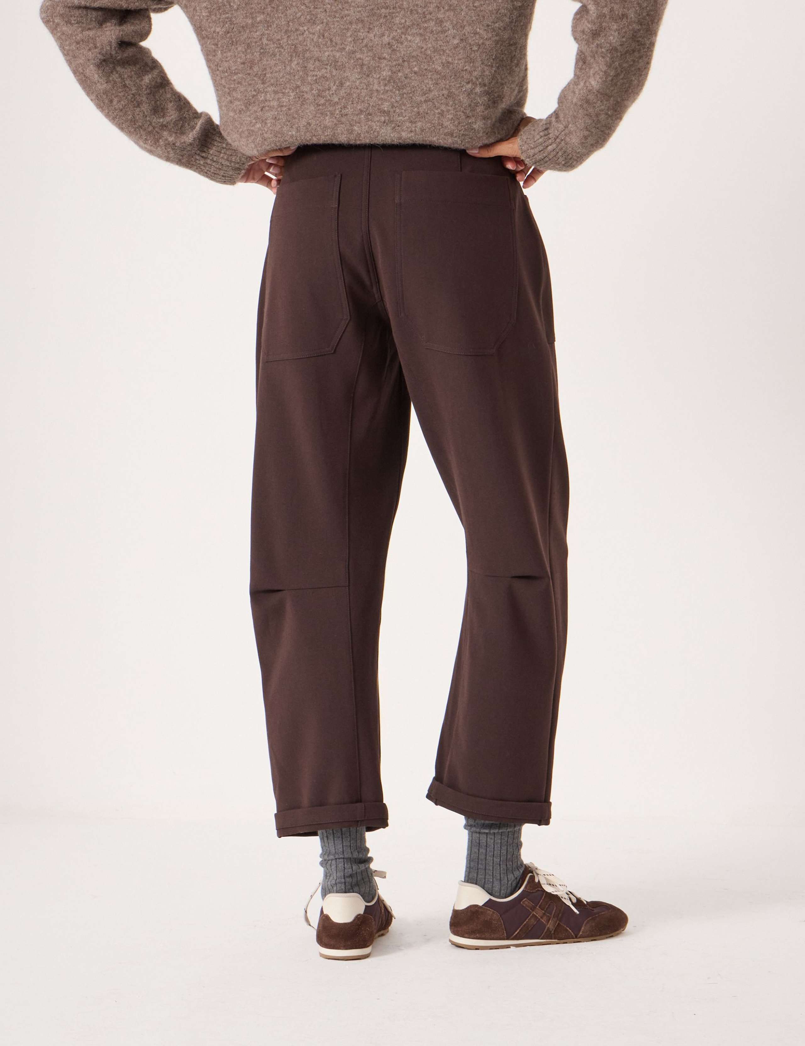 Barrel Leg Tailored Trousers 3 of 4