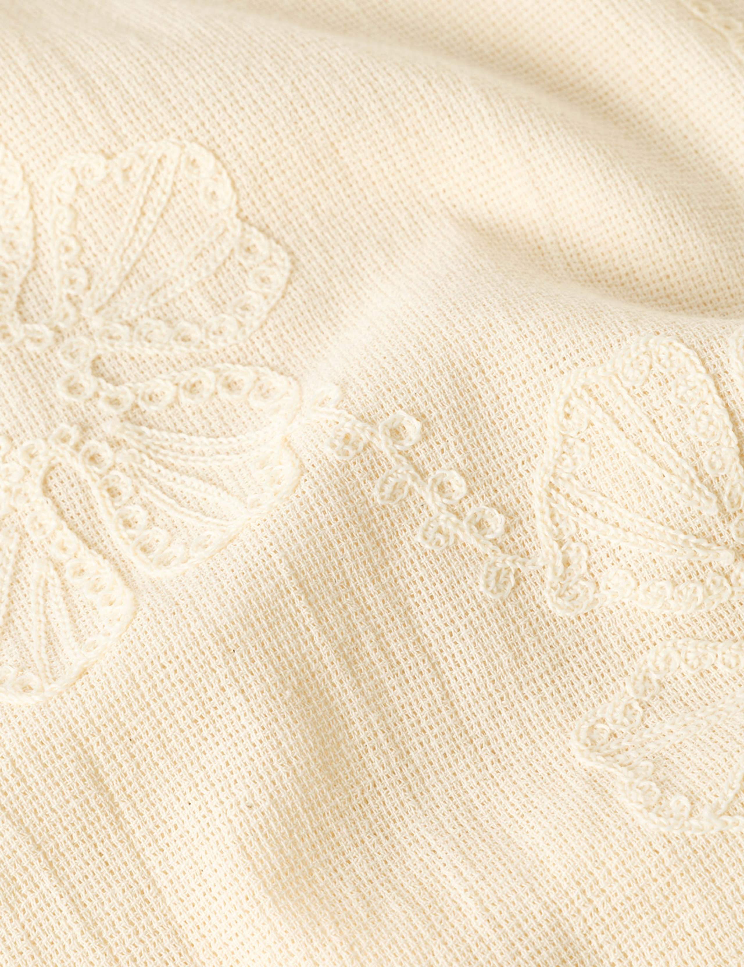 Jersey Textured Floral Embroidered Top 5 of 7