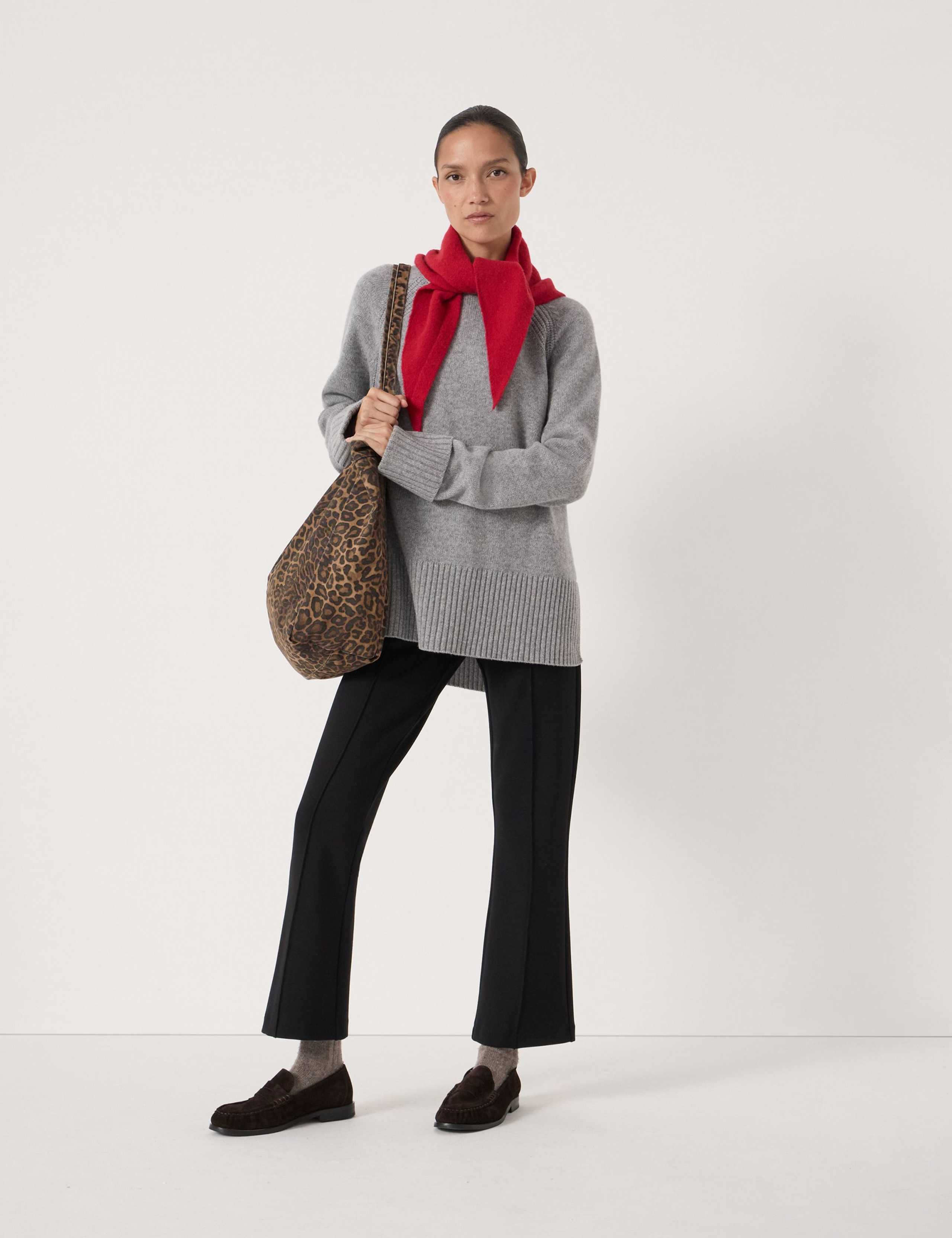 Pure Wool Textured Crew Neck Jumper 3 of 6
