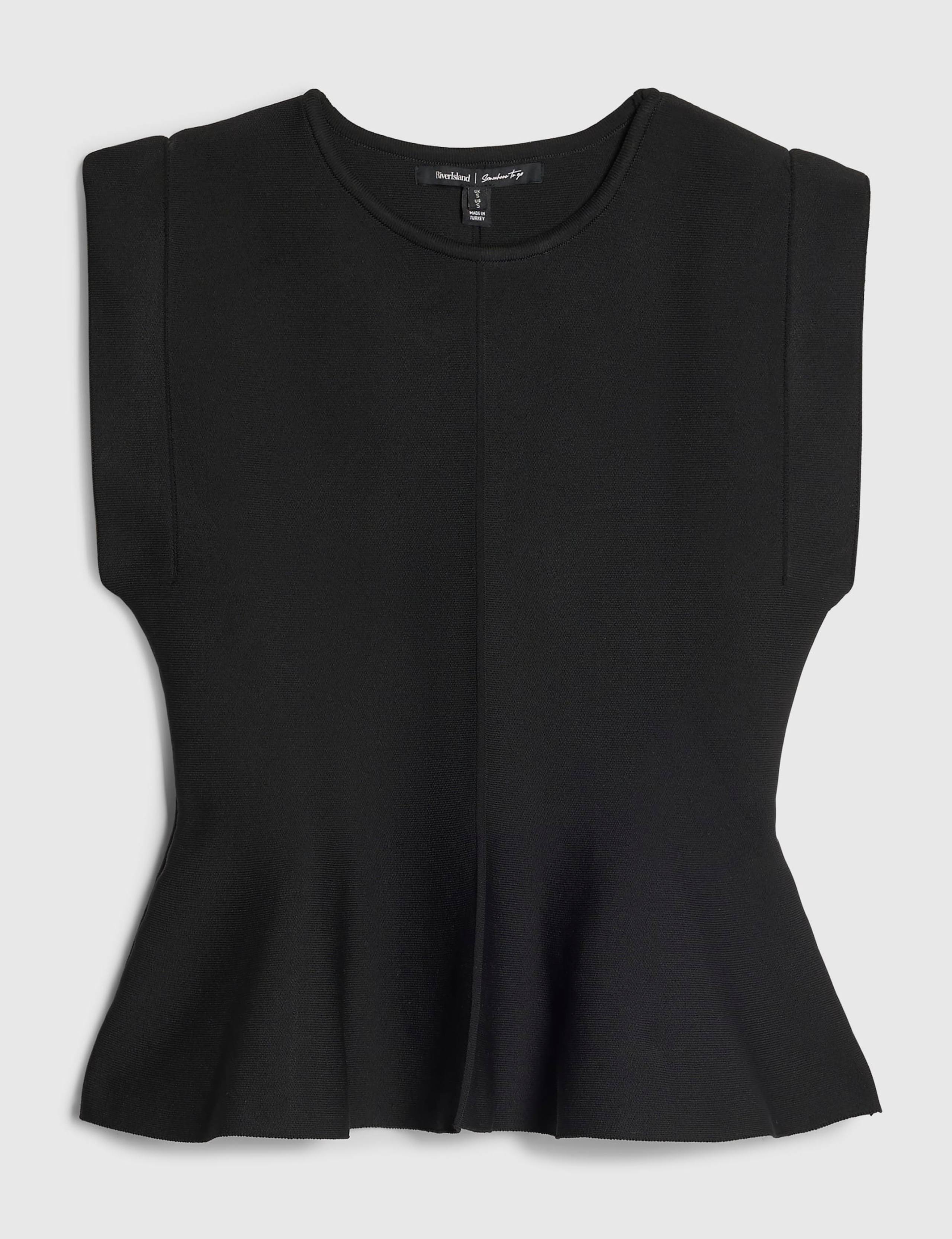 Round Neck Peplum Top 5 of 6