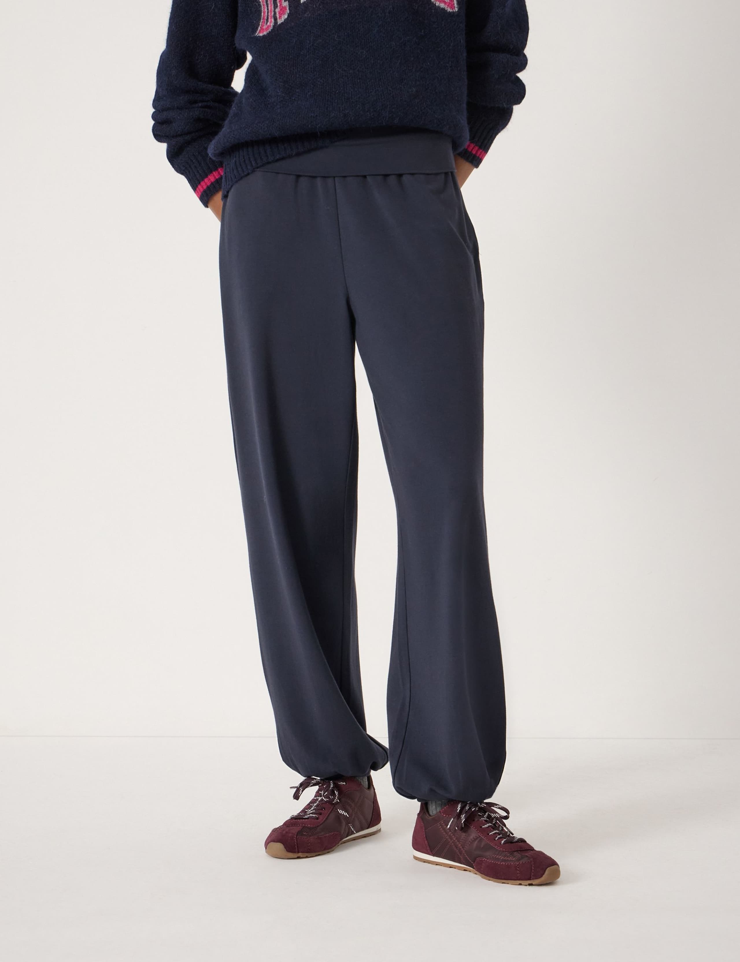 Cotton Blend Relaxed Joggers 3 of 5