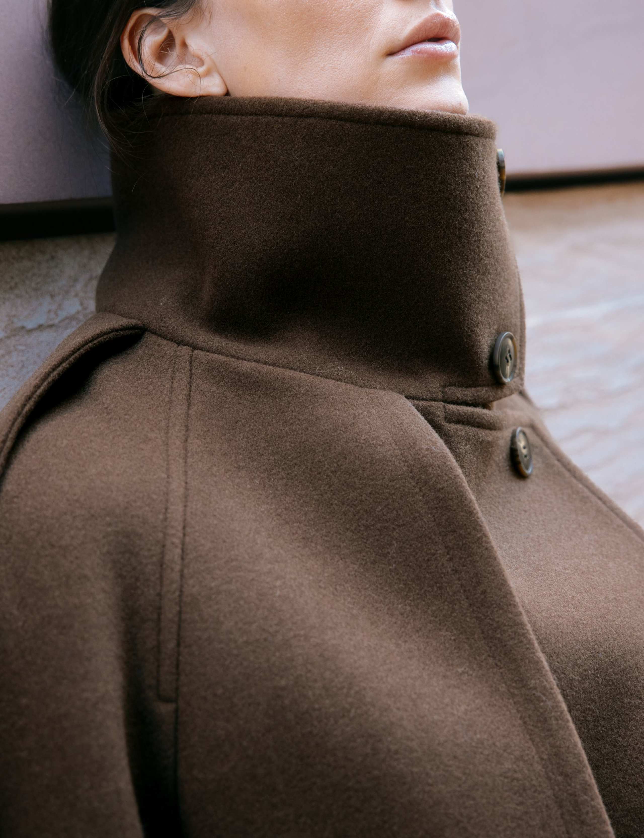 Funnel Neck Belted Short Jacket 7 of 7