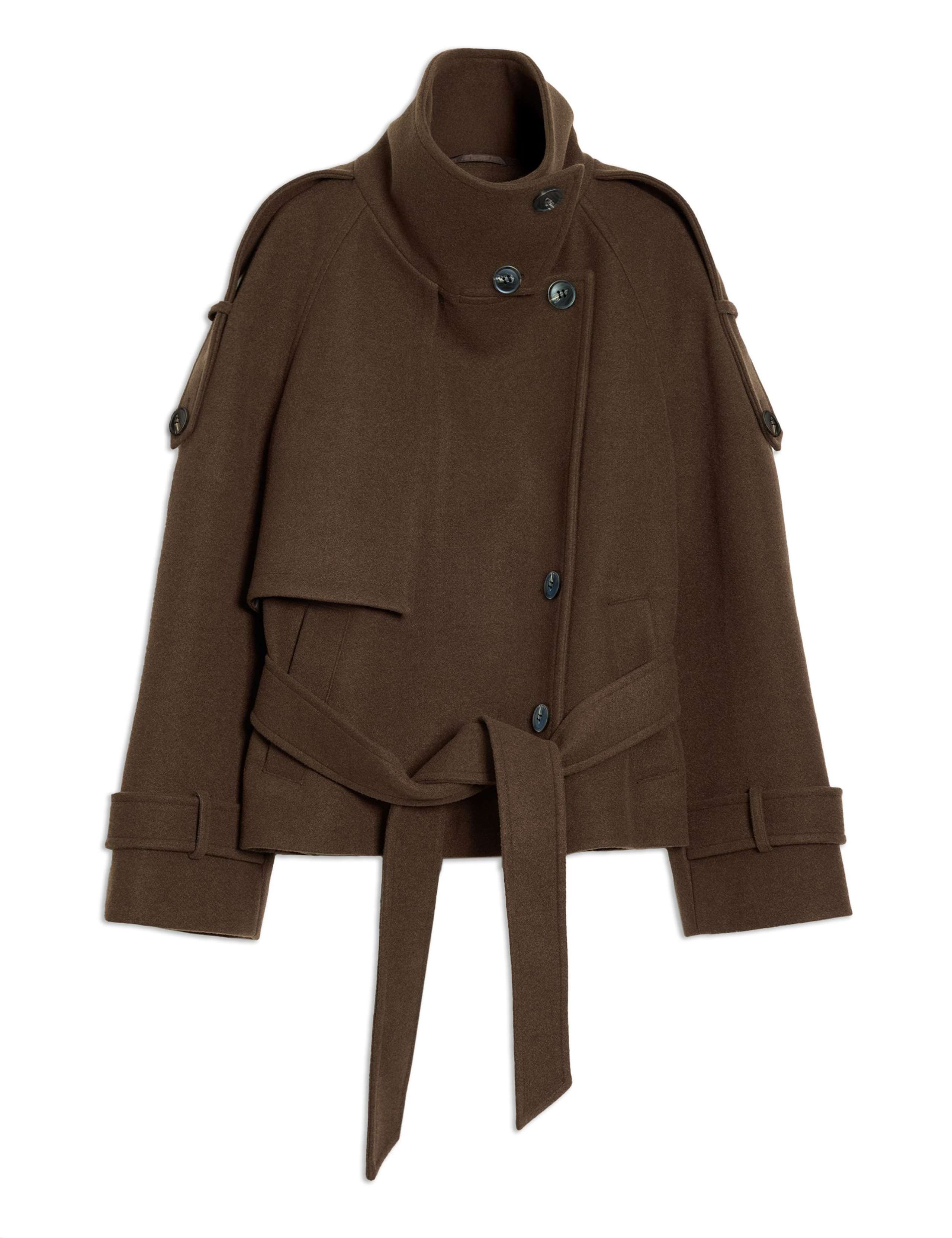 Funnel Neck Belted Short Jacket 2 of 7