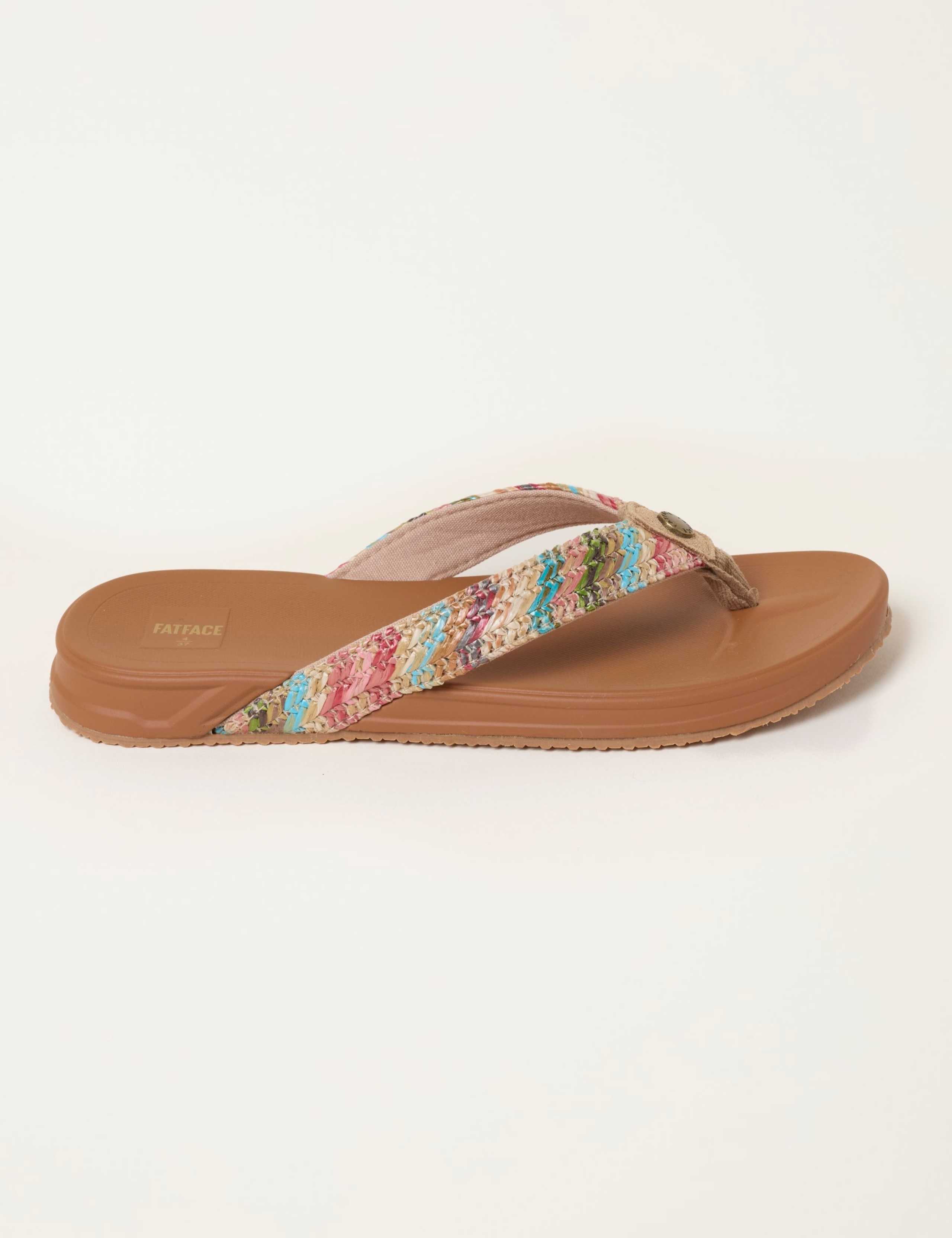 Woven Flat Flip Flops 1 of 5
