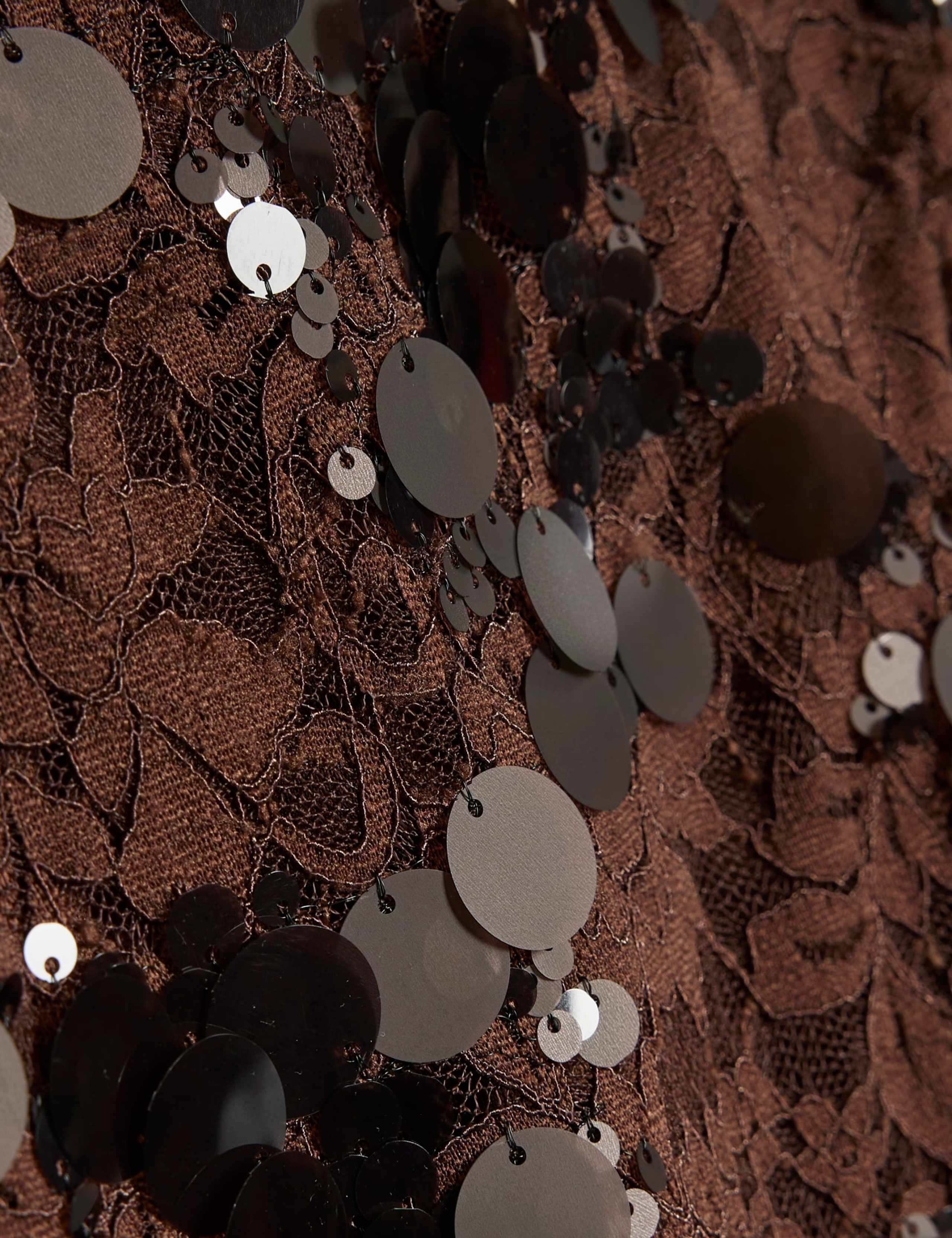 Sequin Off The Shoulder Fitted Top 4 of 6