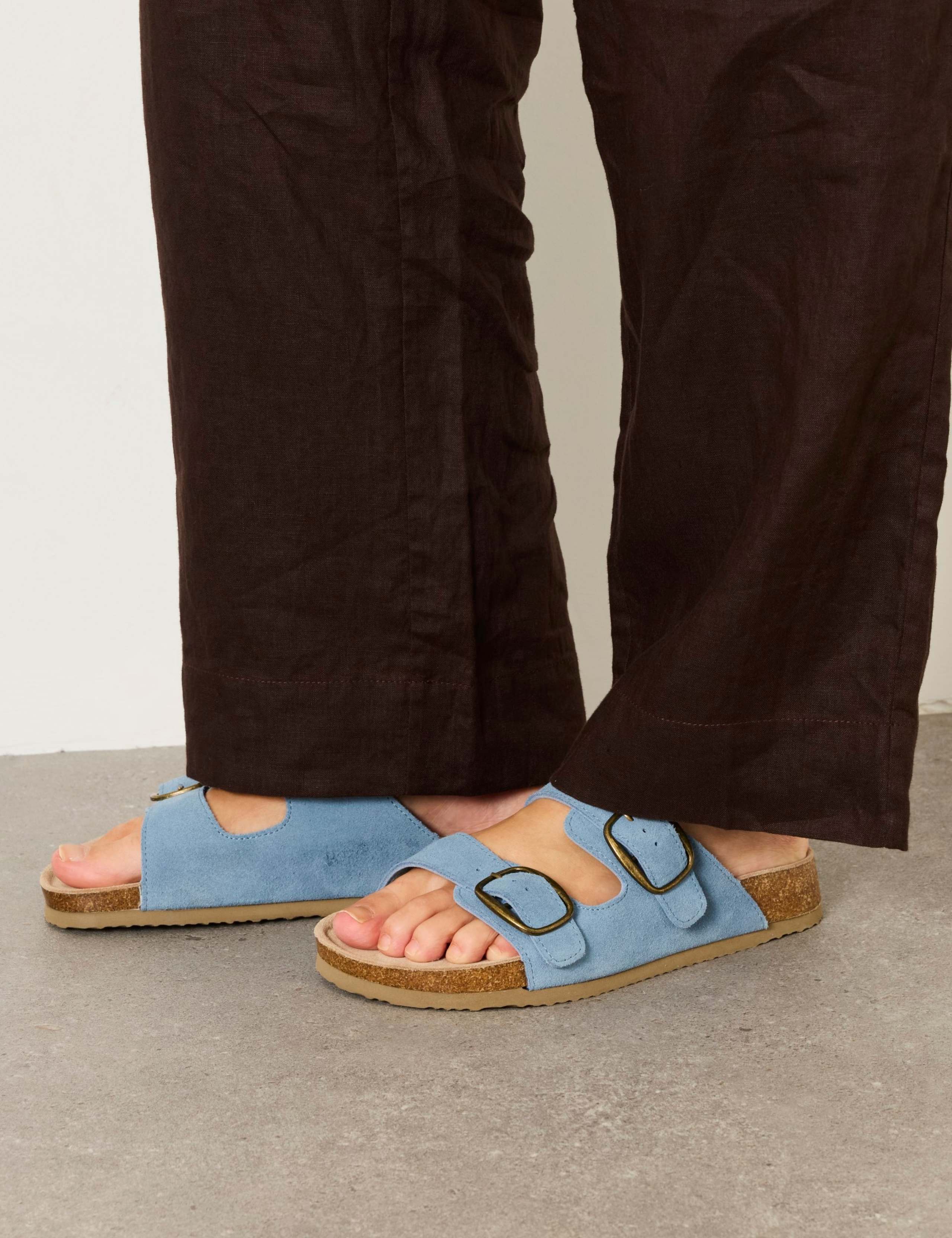 Leather Buckle Footbed Sandals 5 of 5