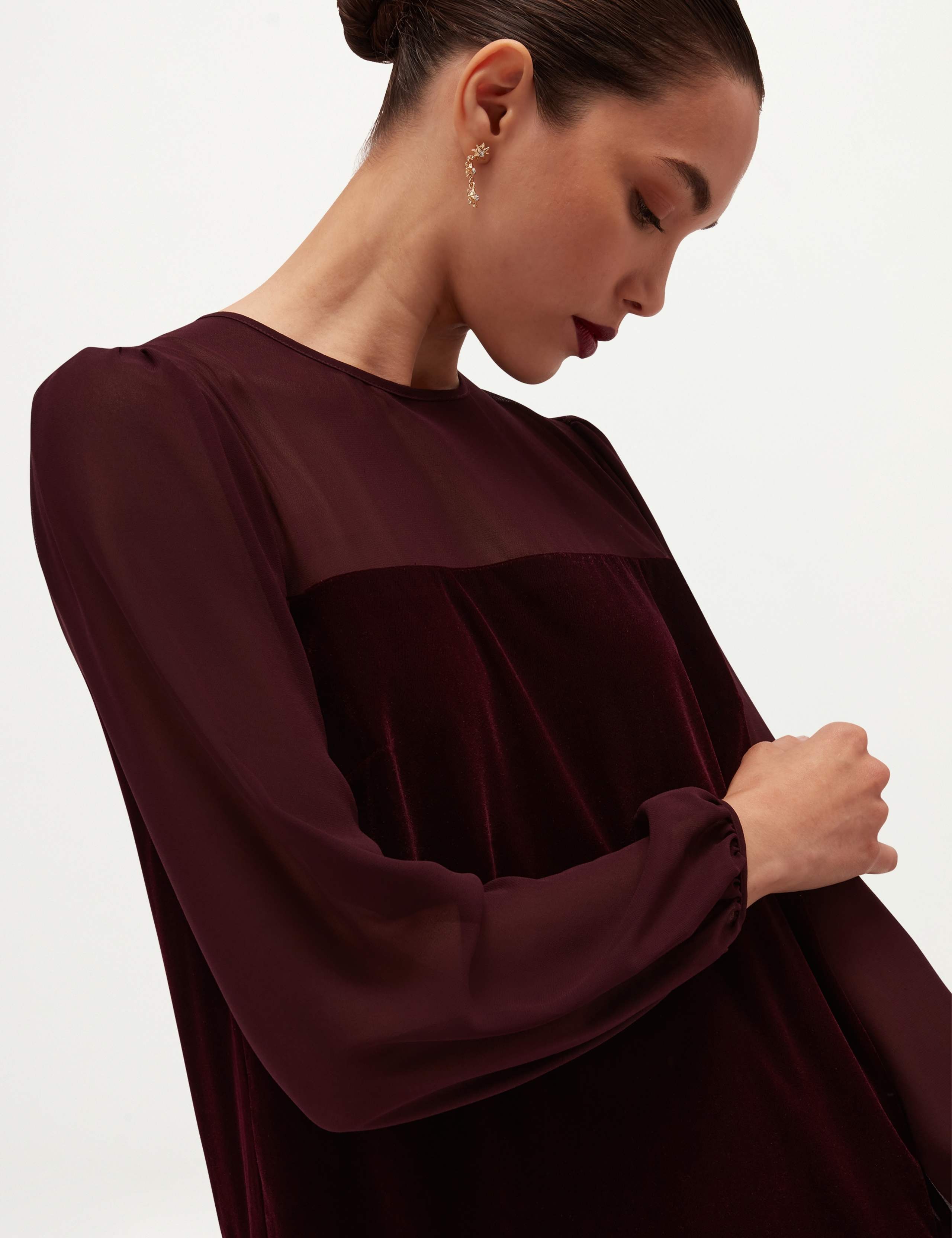 Crew Neck Zip Back Mini Dress 3 of 6