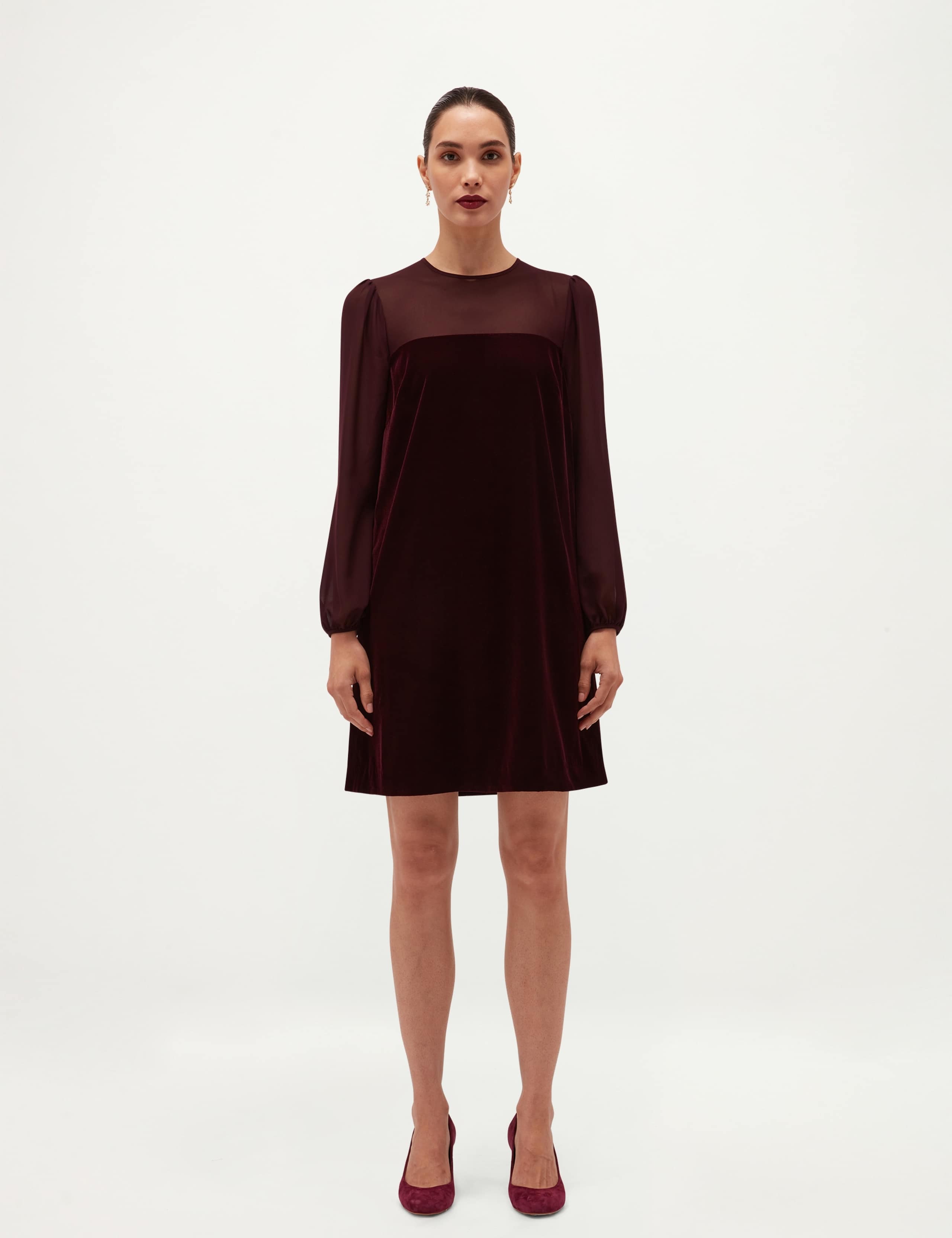 Crew Neck Zip Back Mini Dress 4 of 6