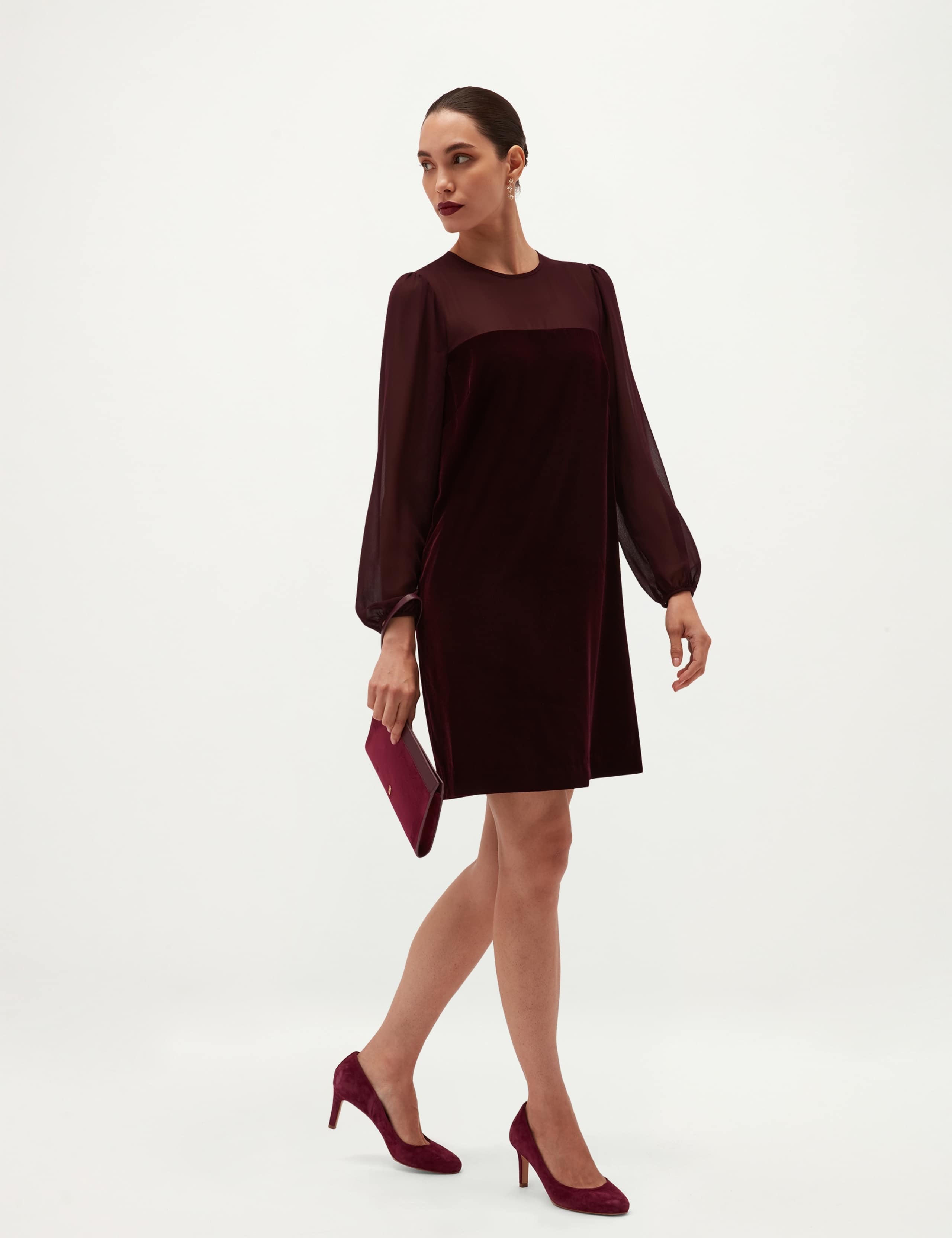 Crew Neck Zip Back Mini Dress 5 of 6
