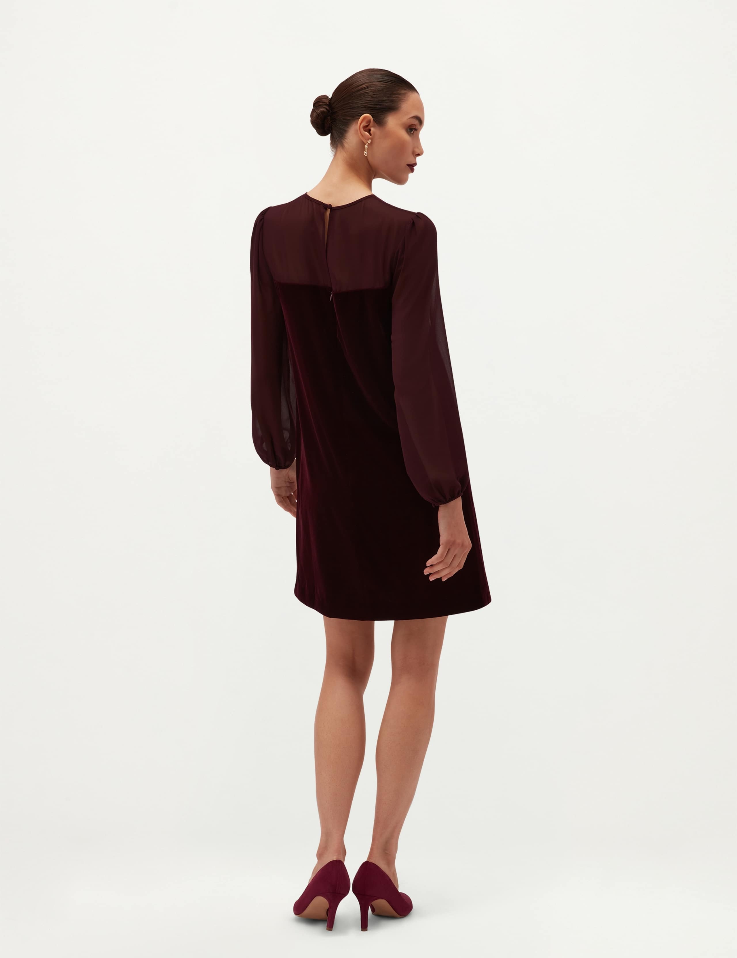 Crew Neck Zip Back Mini Dress 6 of 6