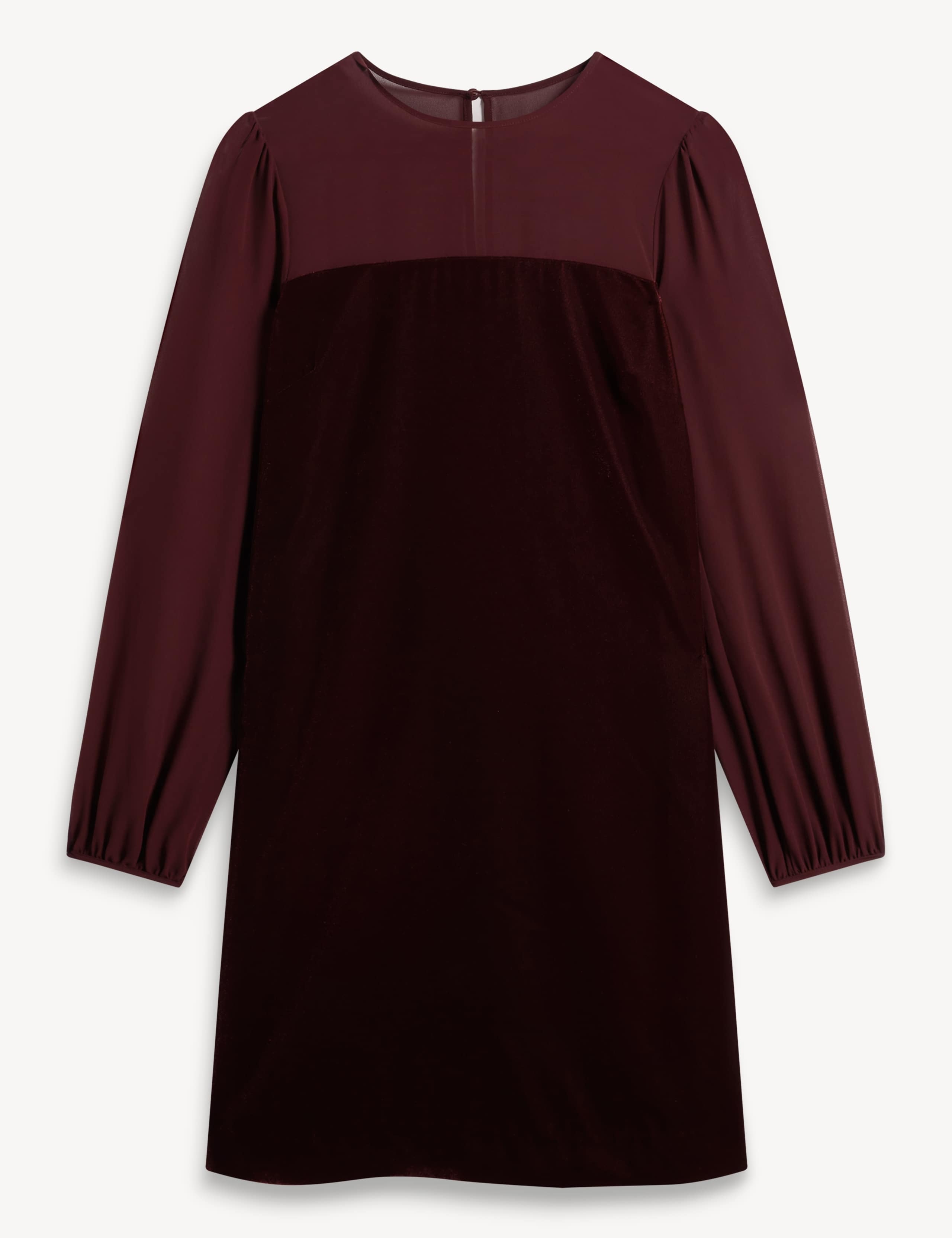 Crew Neck Zip Back Mini Dress 2 of 6