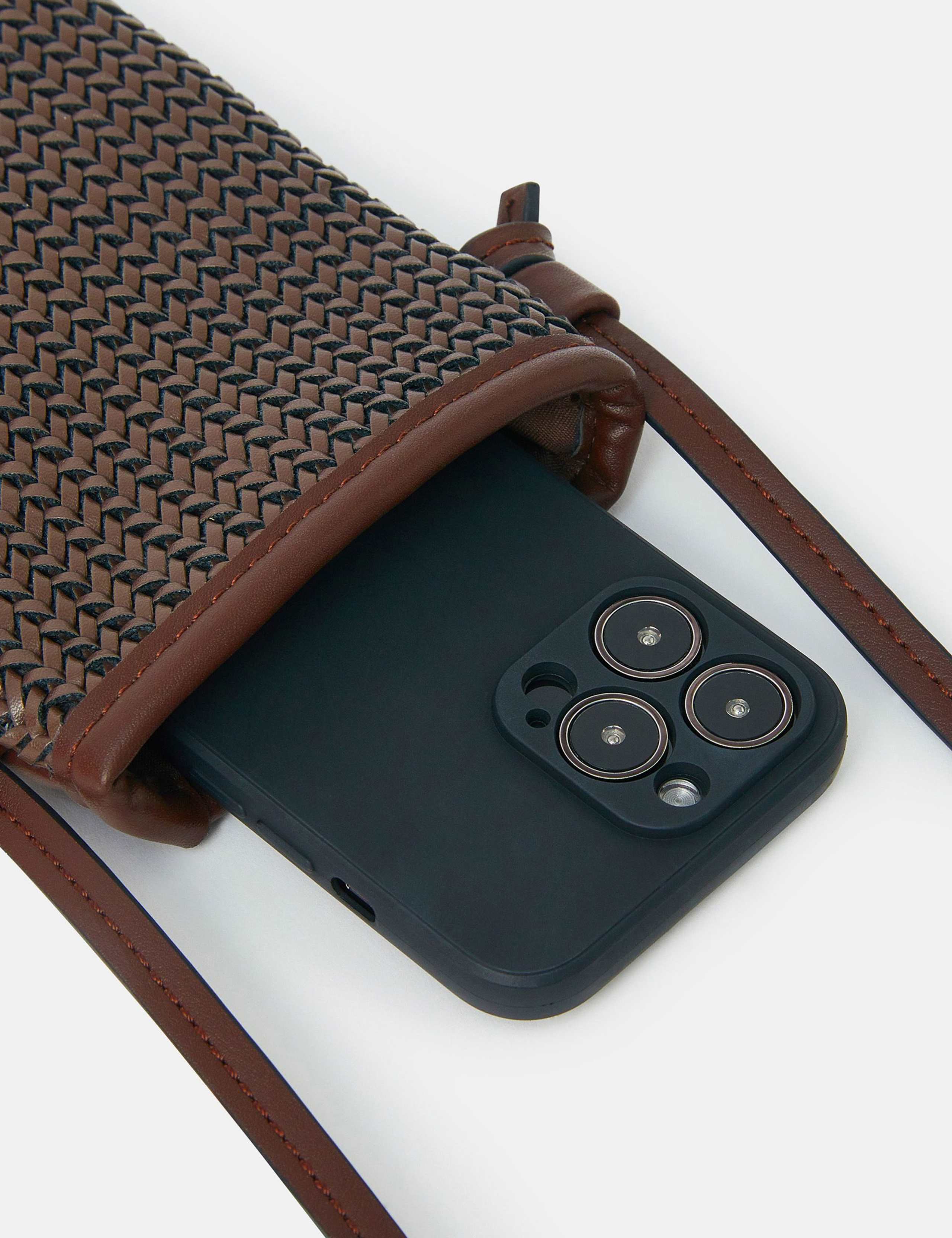 Woven Cross Body Phone Bag 3 of 4