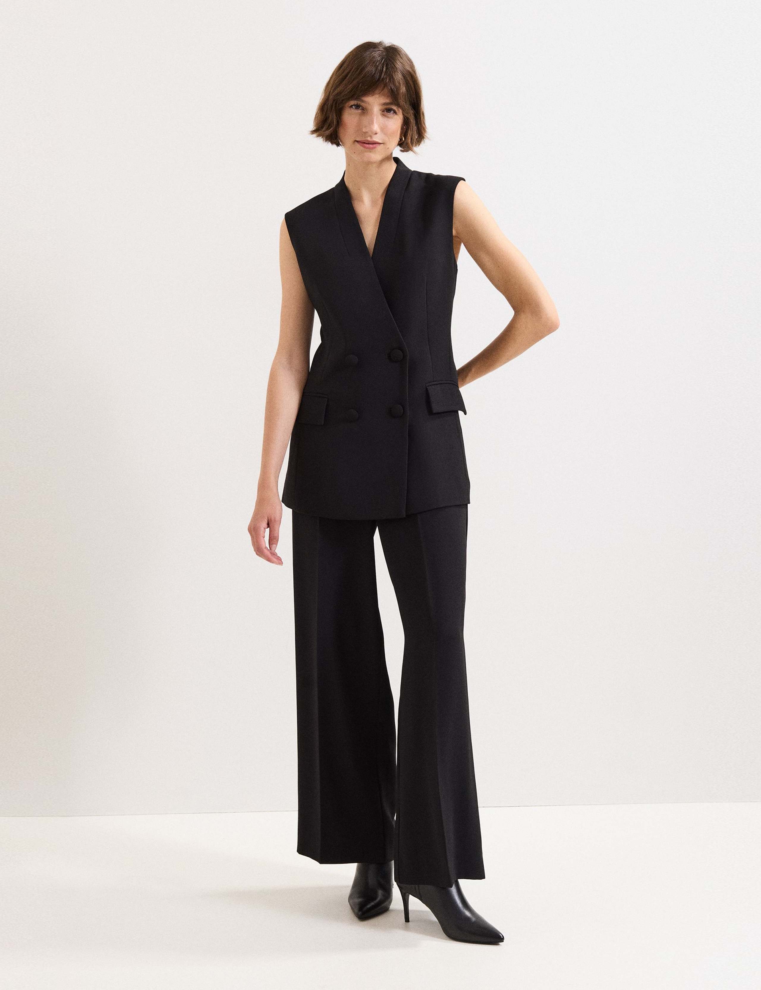 V-Neck Back Bow Double Breasted Waistcoat 3 of 6