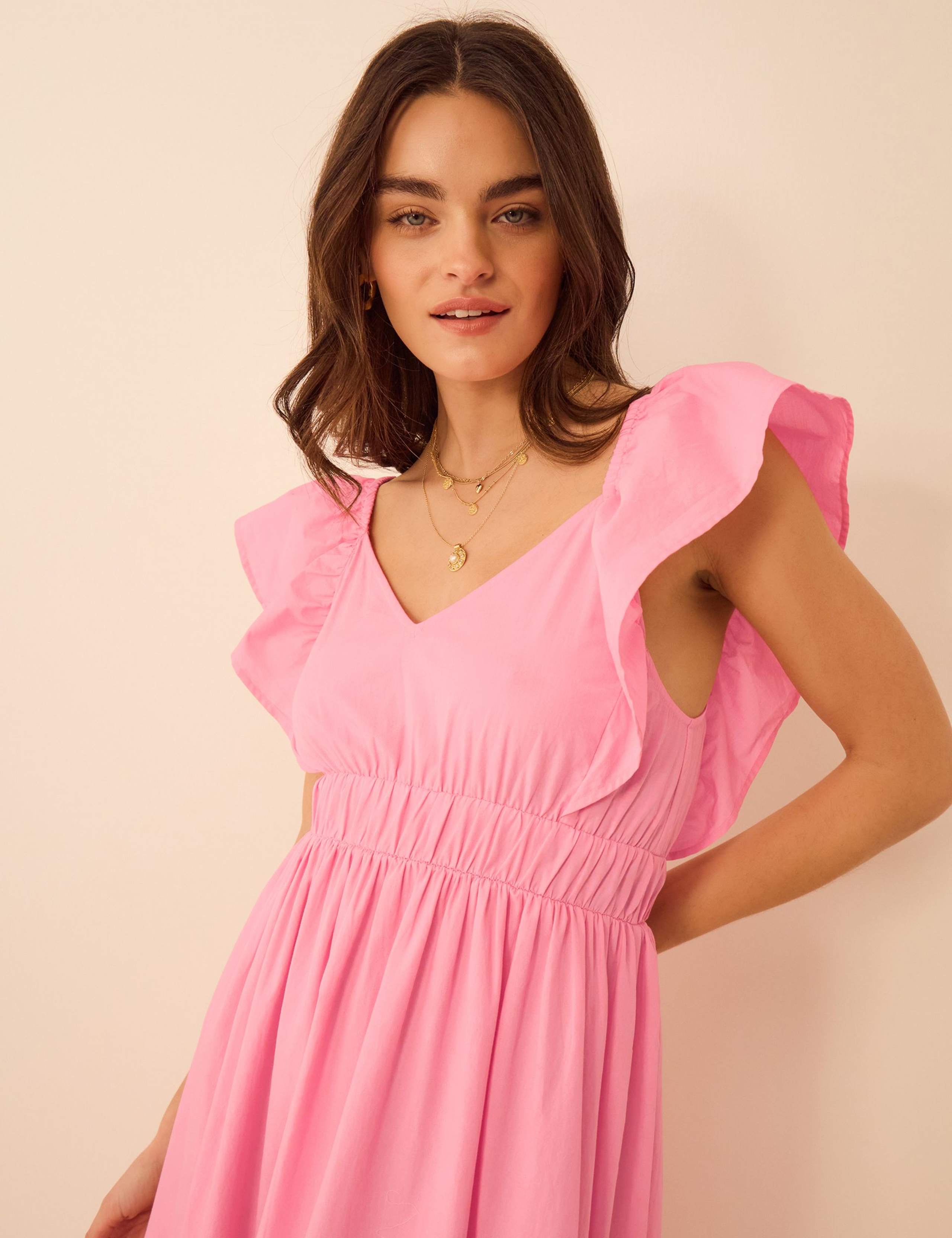 Pure Cotton Sweetheart Neckline Beach Dress 5 of 5