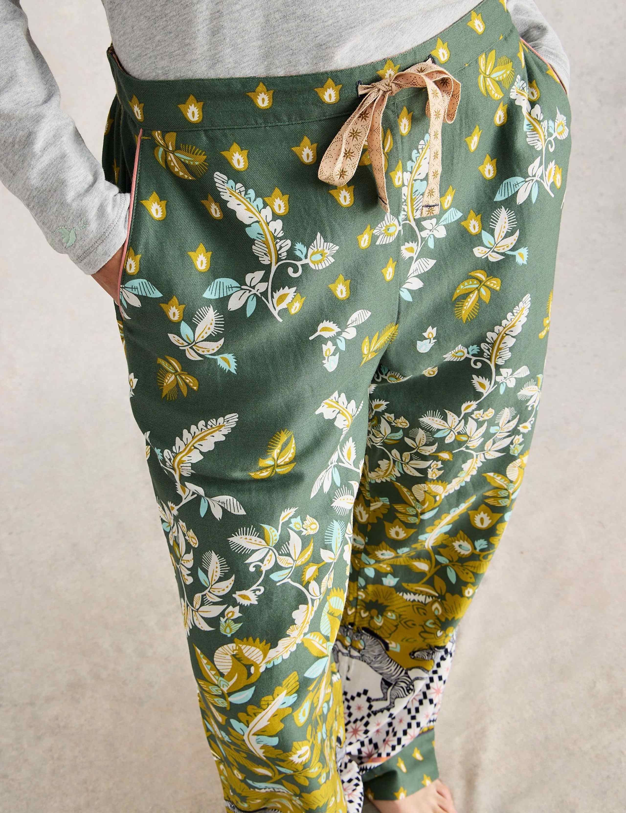 Cotton Rich Floral Pyjama Bottoms 4 of 6