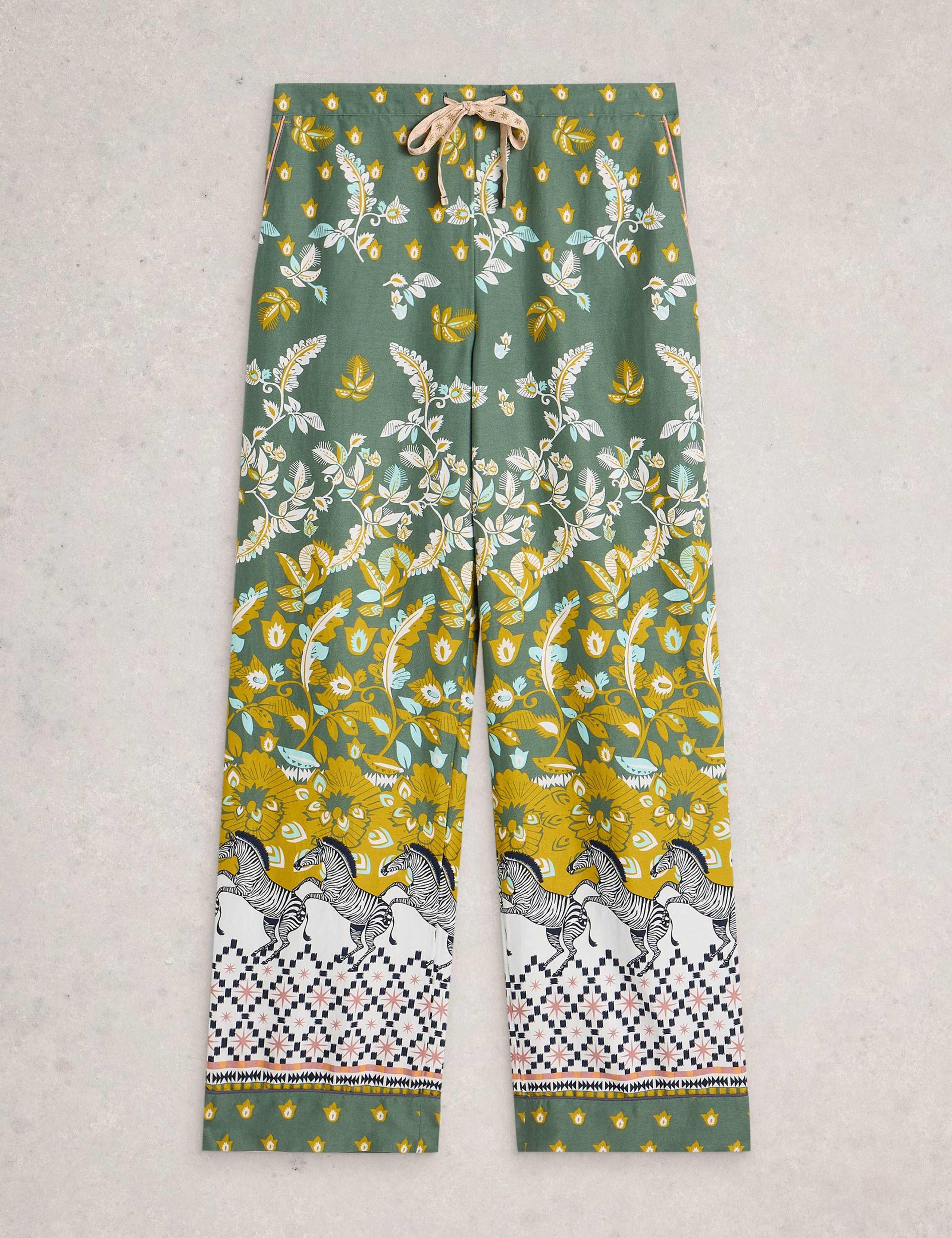 Cotton Rich Floral Pyjama Bottoms 2 of 6