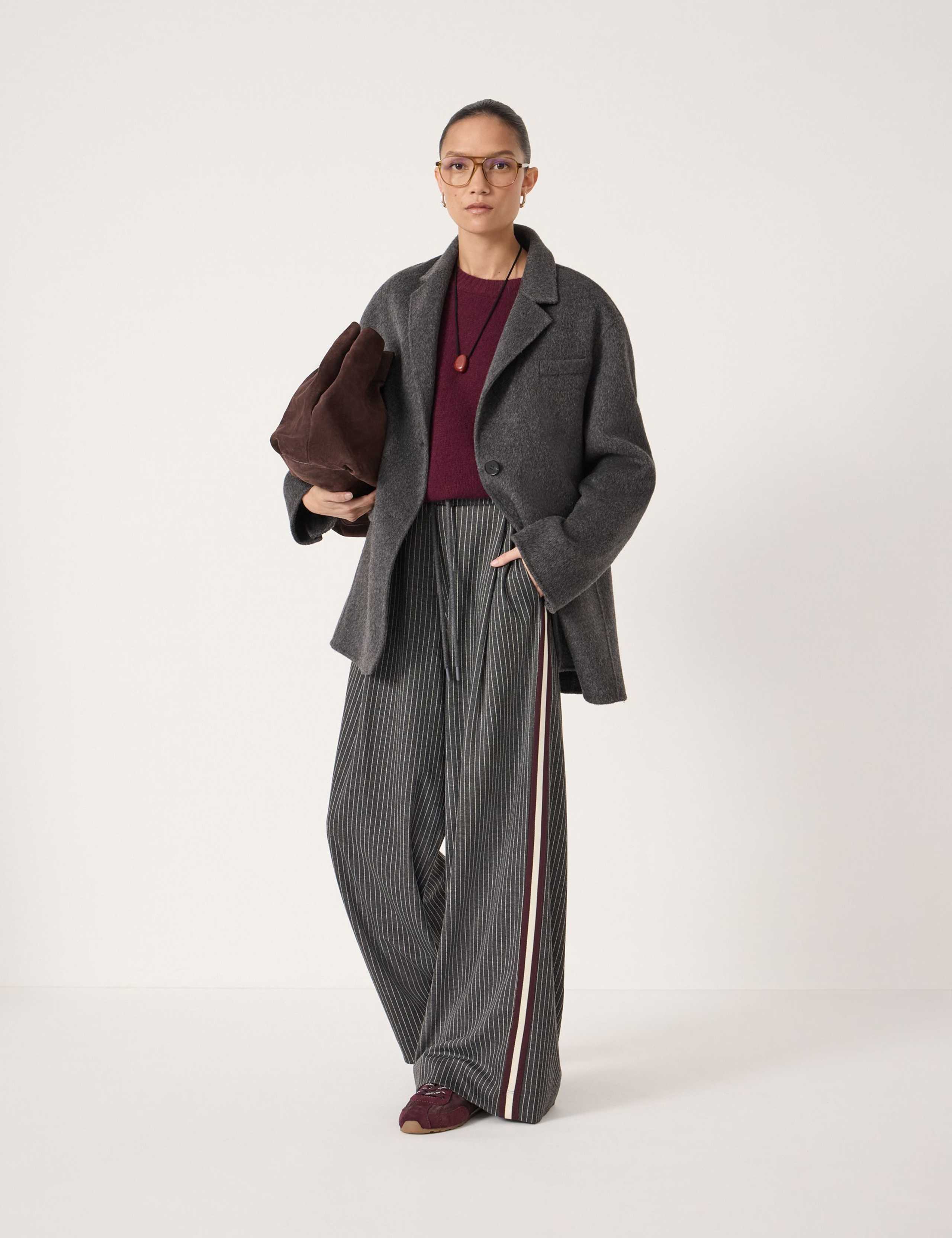 Striped Wide Leg Trousers 1 of 5