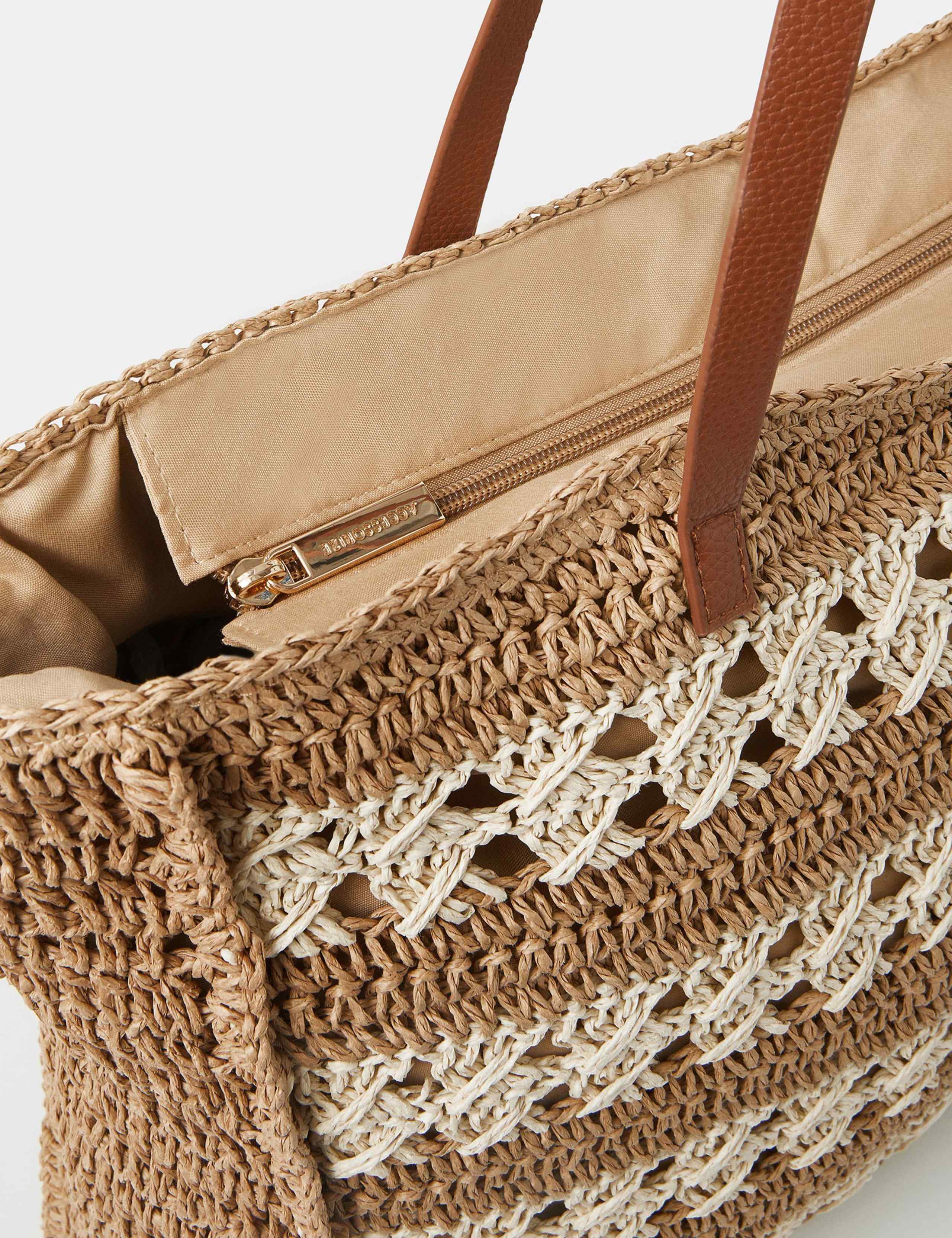 Woven Raffia Shopper 4 of 4