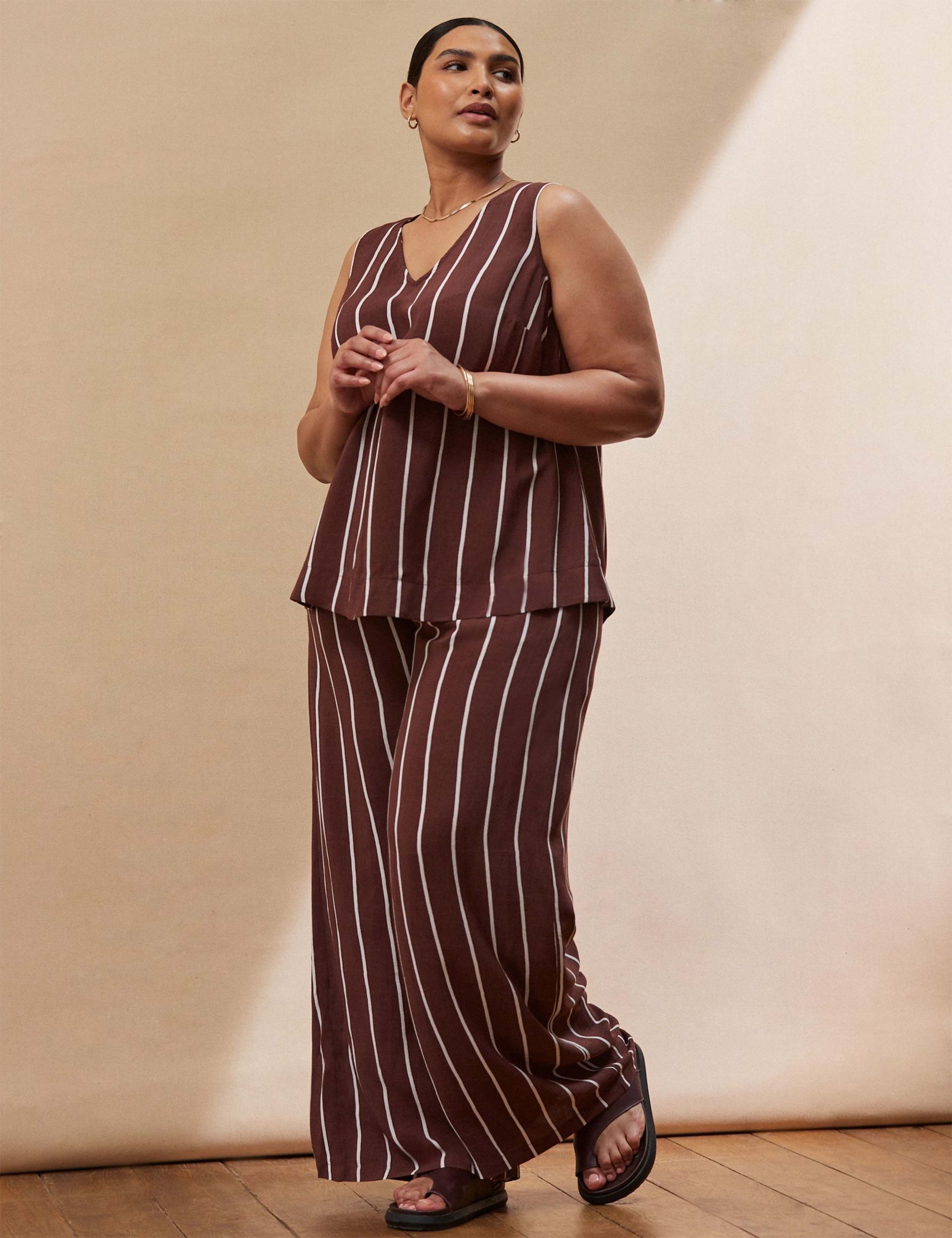 Striped Wide Leg Trousers 3 of 4