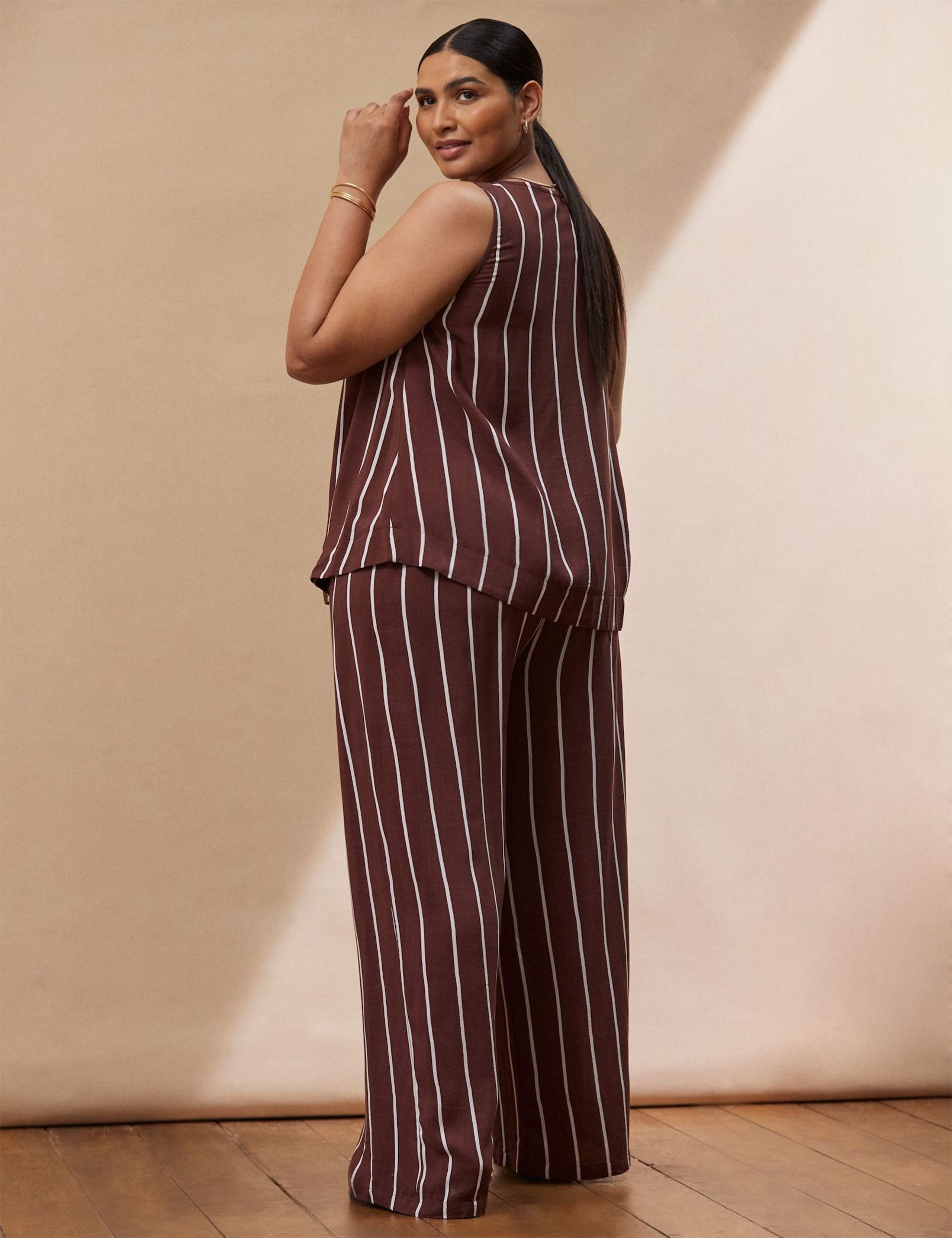 Striped Wide Leg Trousers 4 of 4