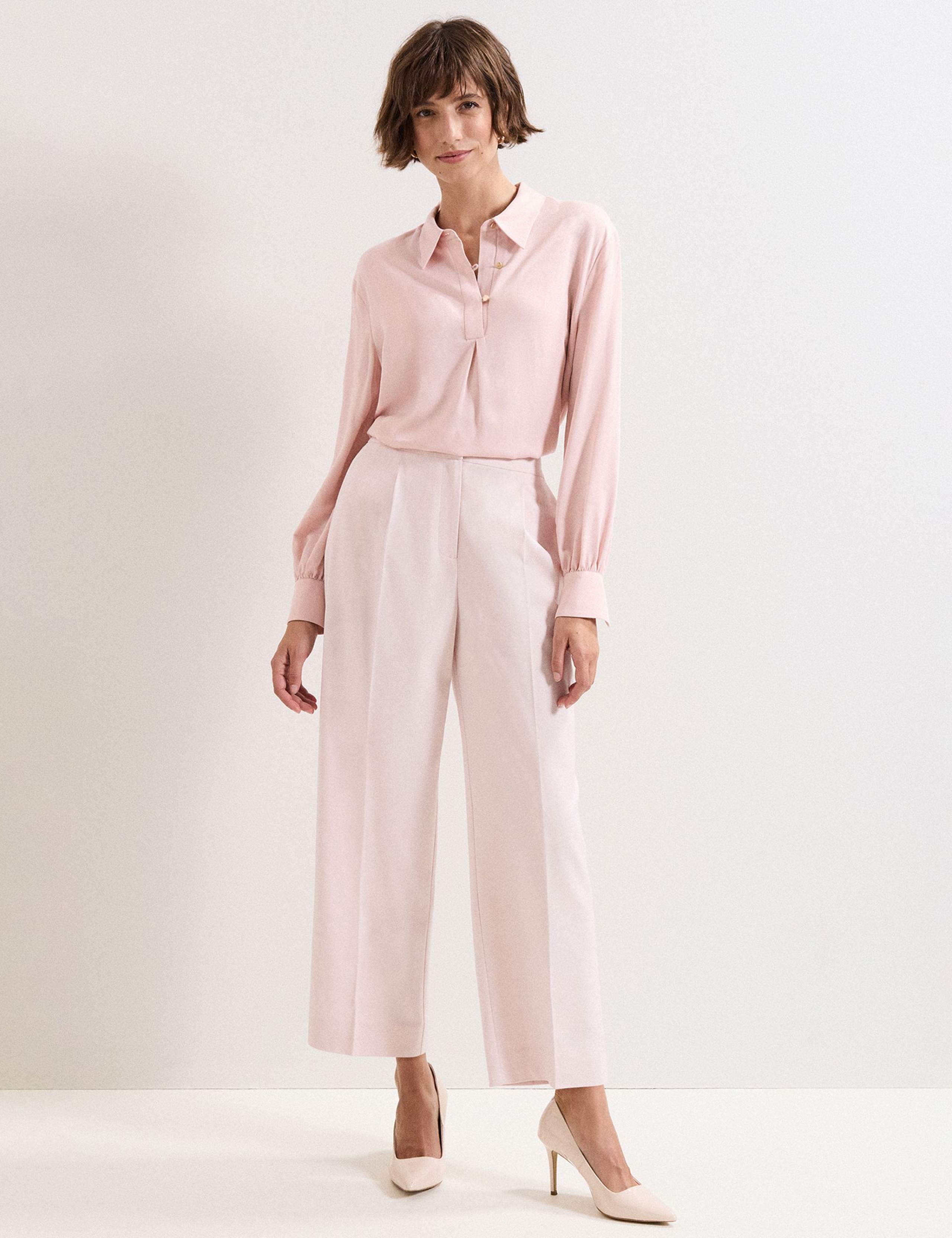 Collared Blouson Sleeve Shirt 1 of 7