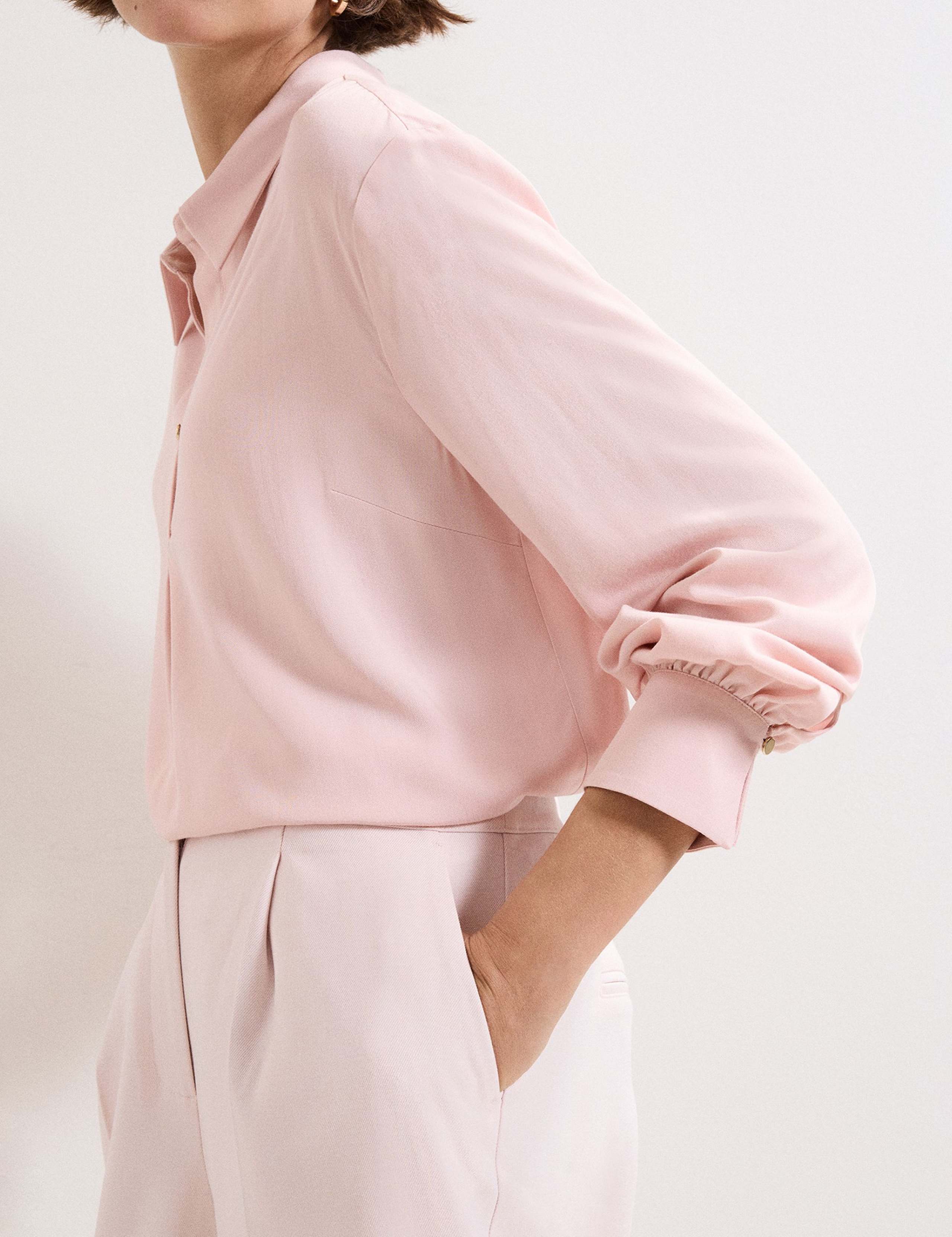 Collared Blouson Sleeve Shirt 6 of 7